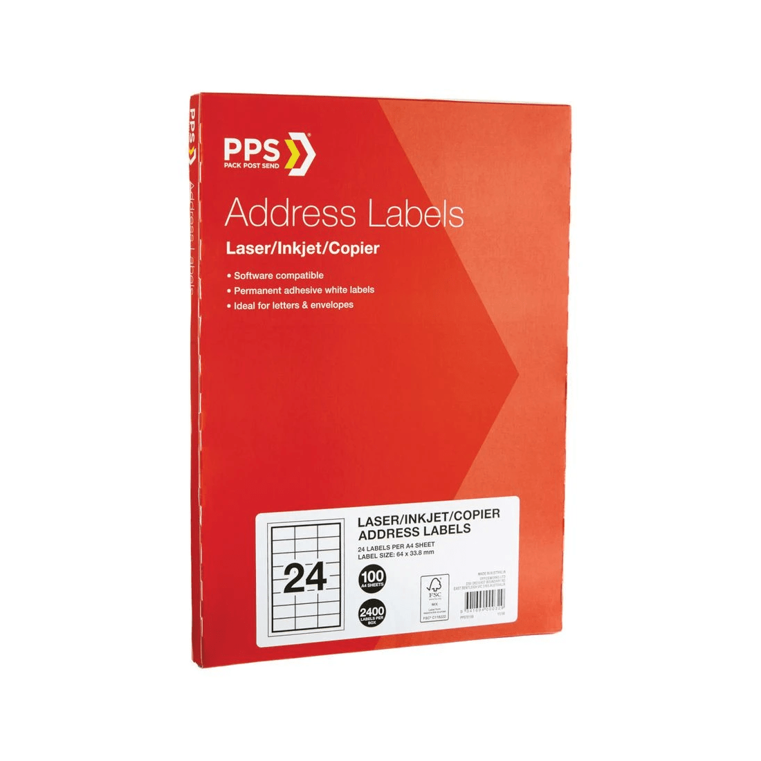 2 PPS Inkjet Laser Address Labels 24UP 100 Sheets, 2 of 3