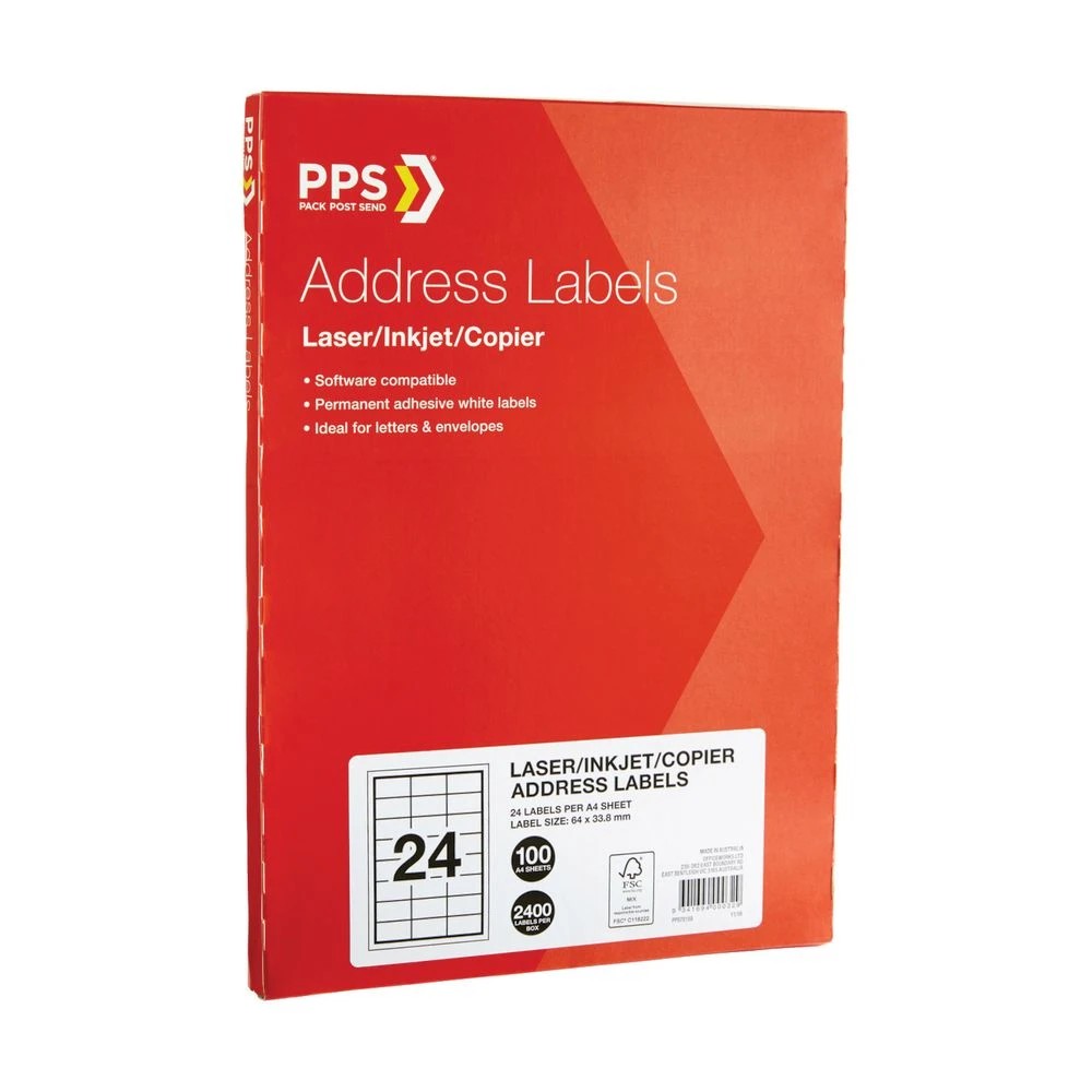 2 PPS Inkjet Laser Address Labels 24UP 100 Sheets, 2 of 3
