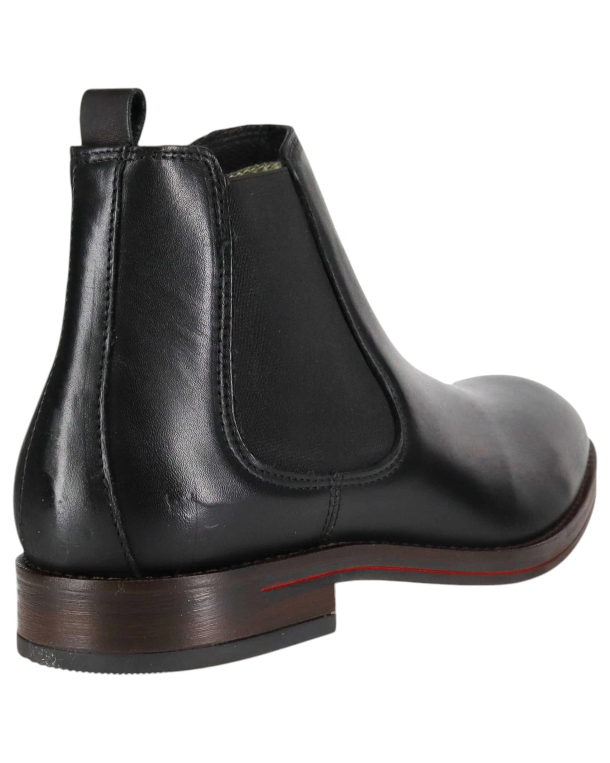 3 Wild Rhino Mens Winner Formal Dress Work Boots BLACK, 3 of 5