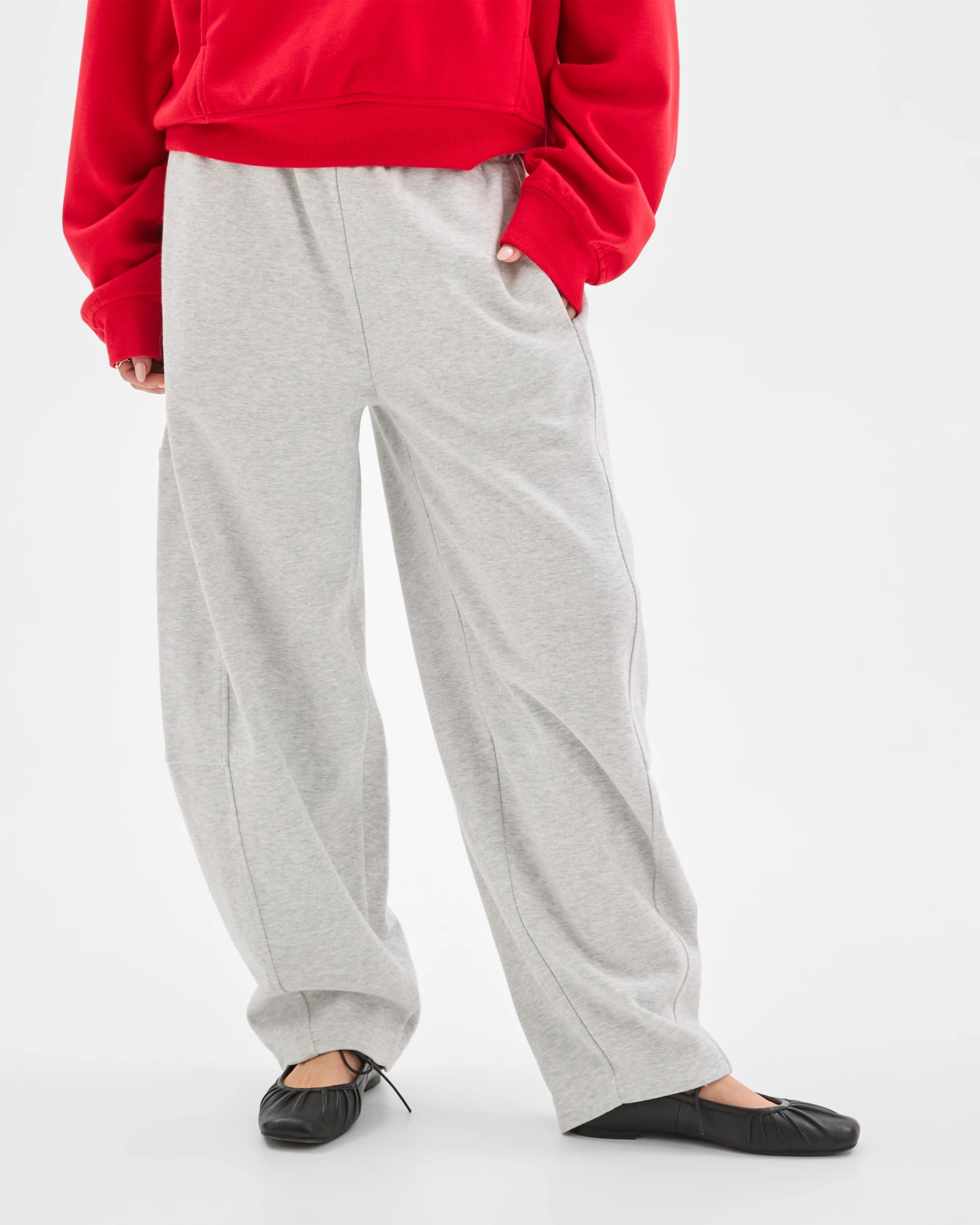 5 Lily Loves Balloon Curved Leg Trackpants SILVER MARLE, 5 of 7