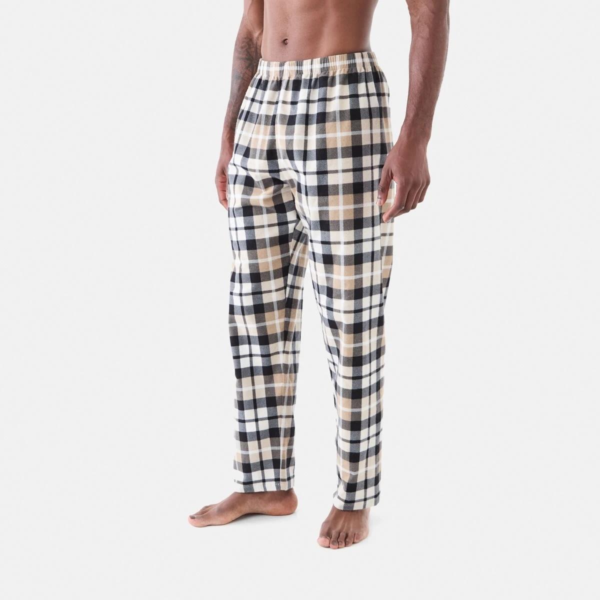 2 Print Flannel Pants Sand Check, 2 of 4