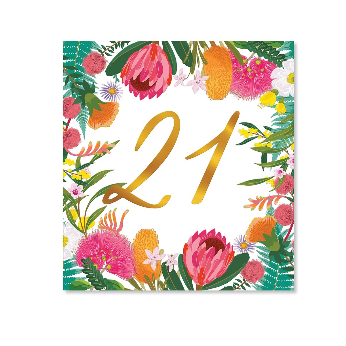 3 Hallmark 21st Birthday Card - Australian Floral, 3 of 3