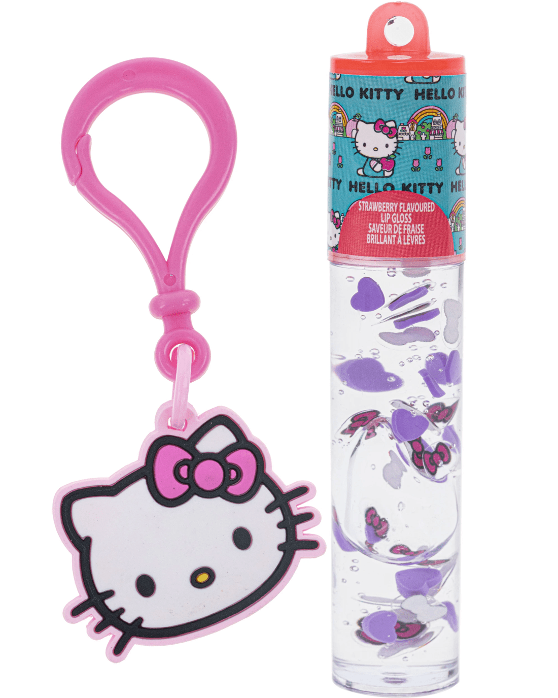 2 Hello Kitty Floating Lip Gloss with Keychain, 2 of 3
