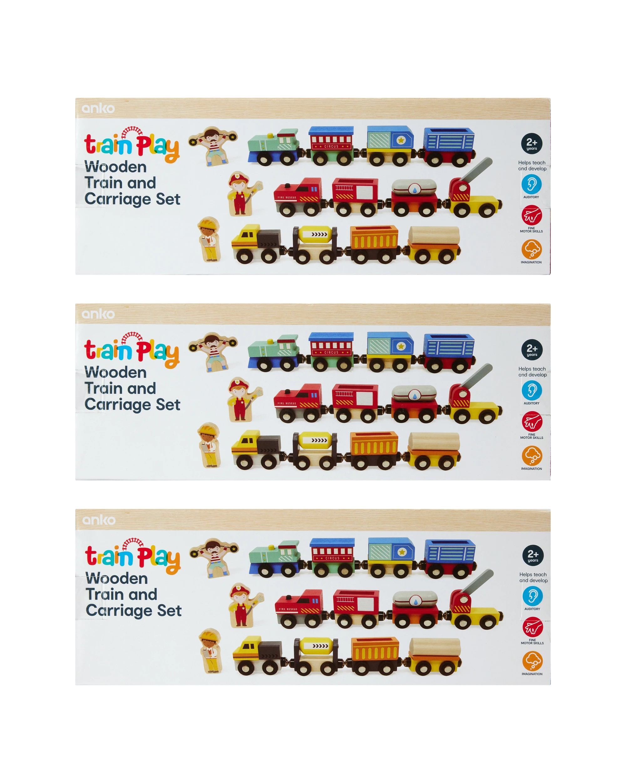 9 Wooden Train and Carriage Set - Assorted, 9 of 10
