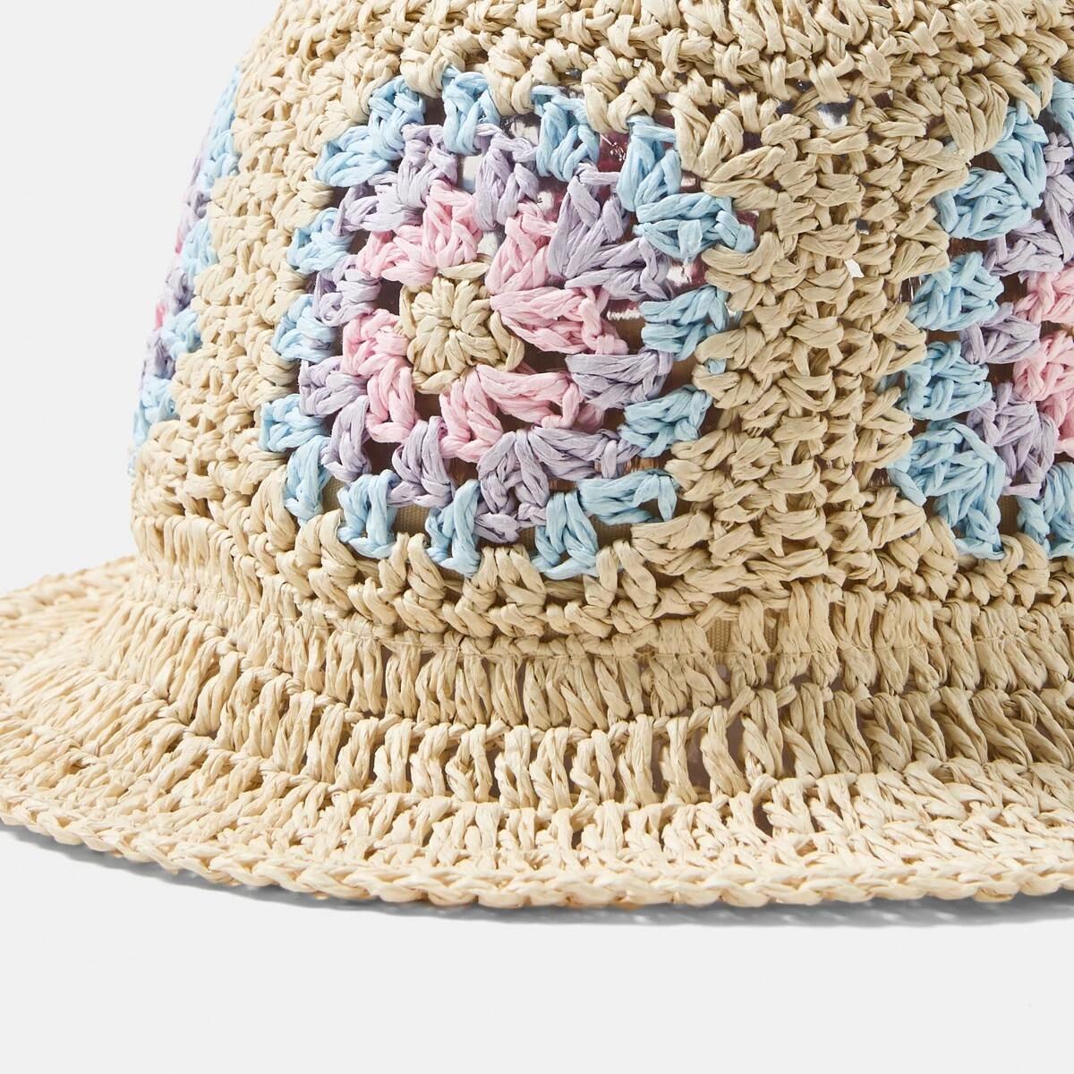 2 Crochet Straw Hat STRAW, 2 of 2