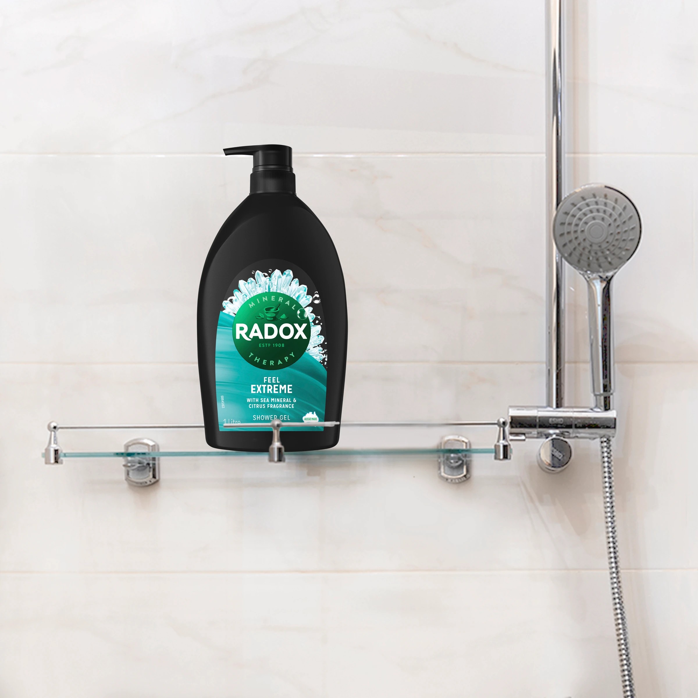 4 Radox Feel Extreme Shower Gel 1L - Sea Minerals and Citrus Fragrance, 4 of 6