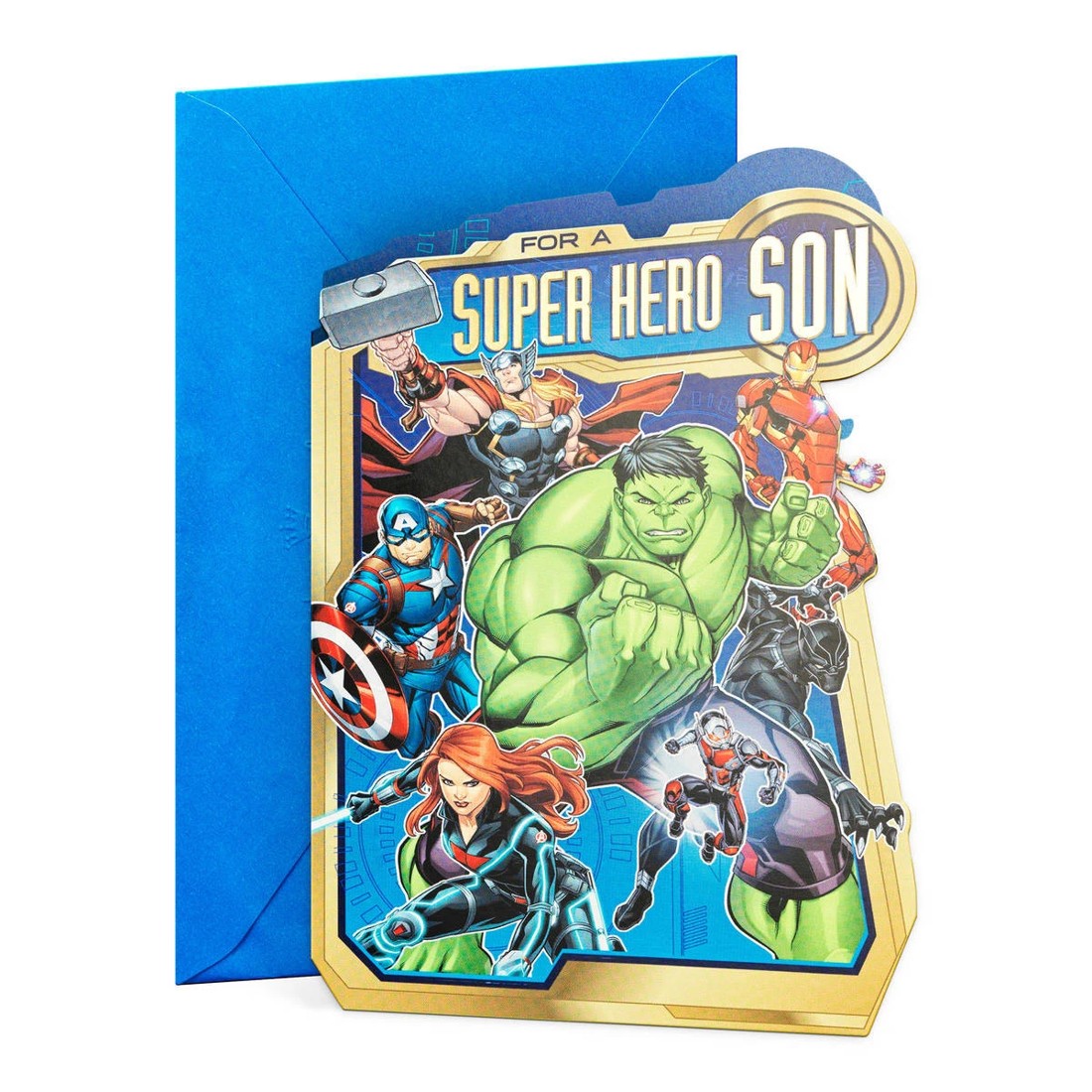 1 Hallmark Marvel Avengers Birthday Card For Son, 1 of 2