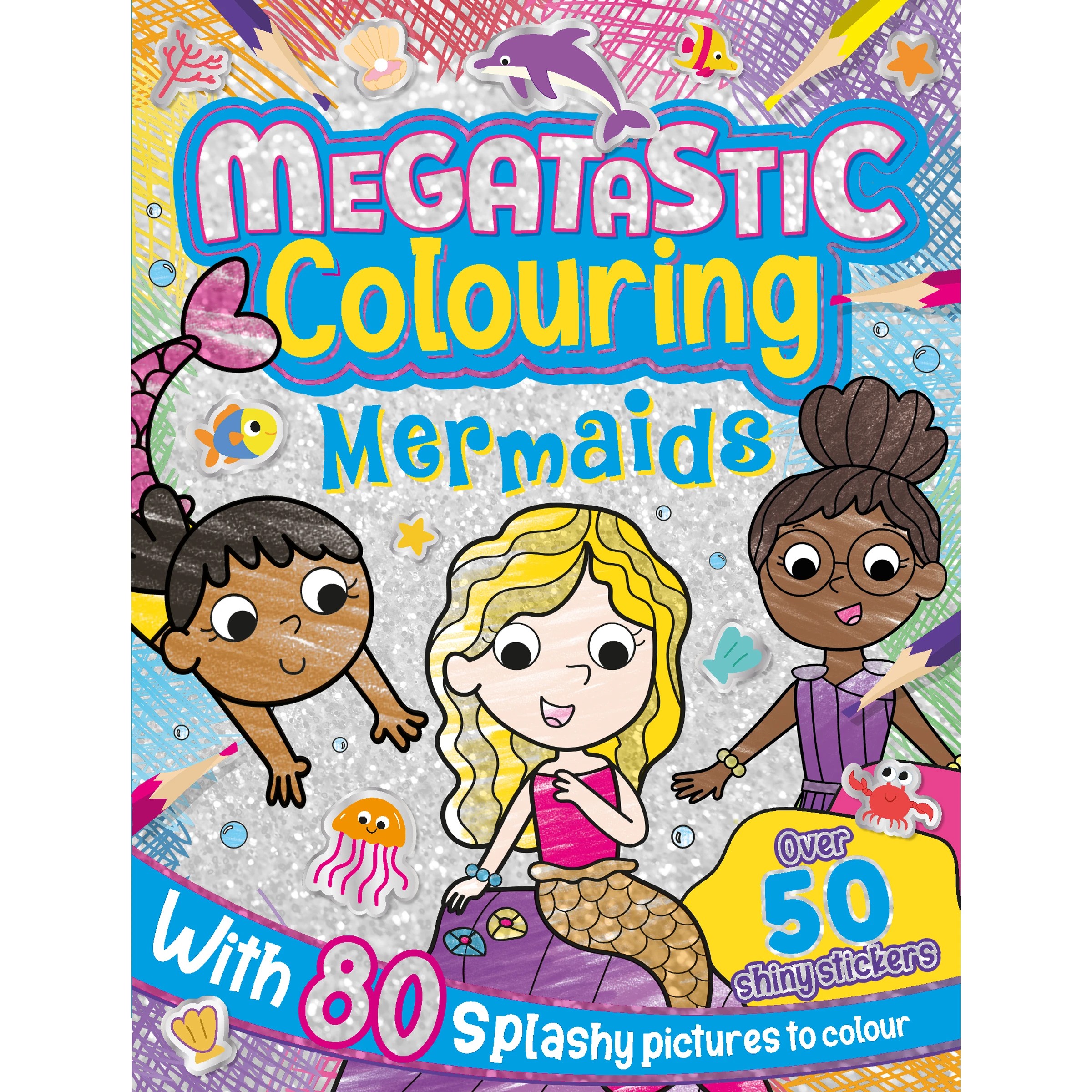 1 Megatastic Colouring: Mermaids – Book, 1 of 3