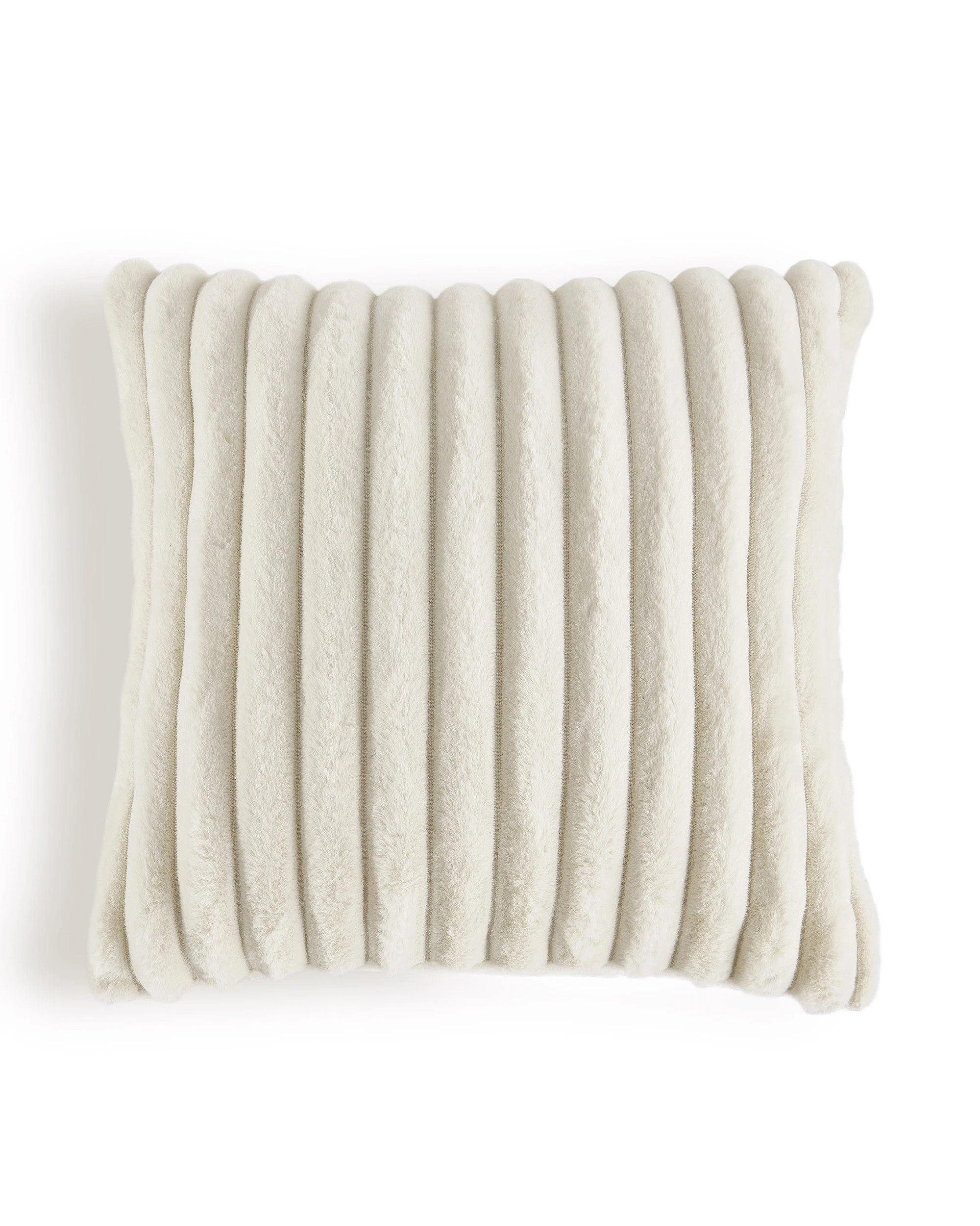 2 Dreamaker Chunky Embossed Fleece Cushion 50x50cm - Natural, 2 of 6