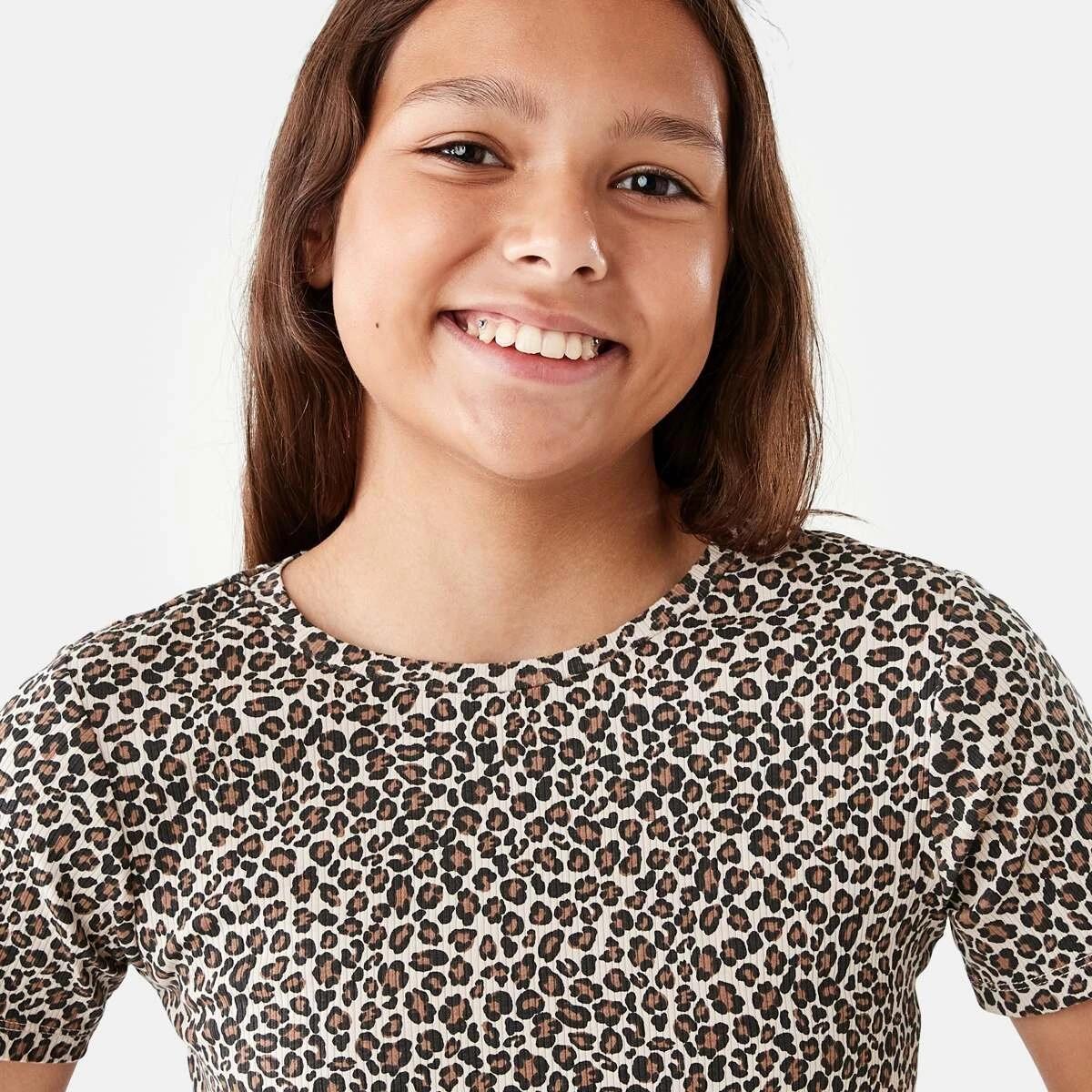 3 Short Sleeve Rib T-shirt Feline, 3 of 8