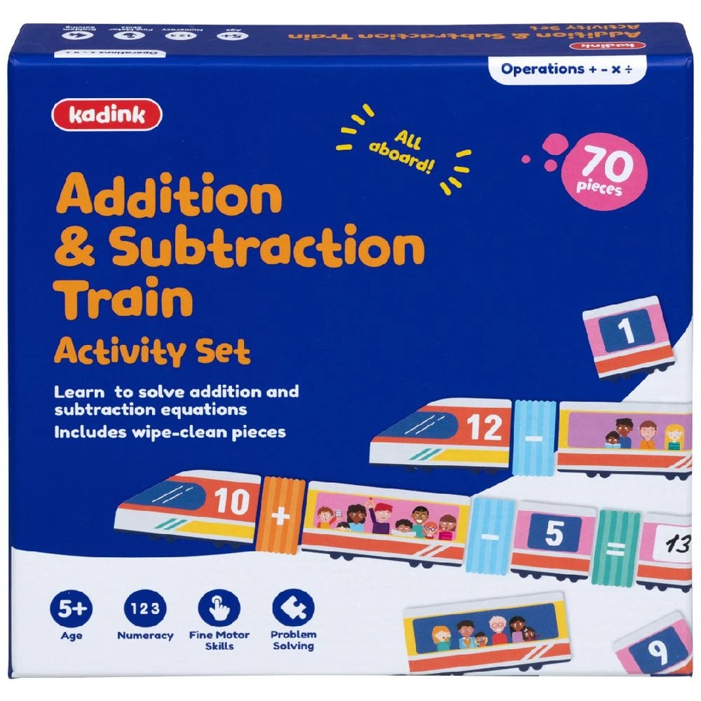 1 Kadink Addition and Subtraction Train Activity Set, 1 of 3