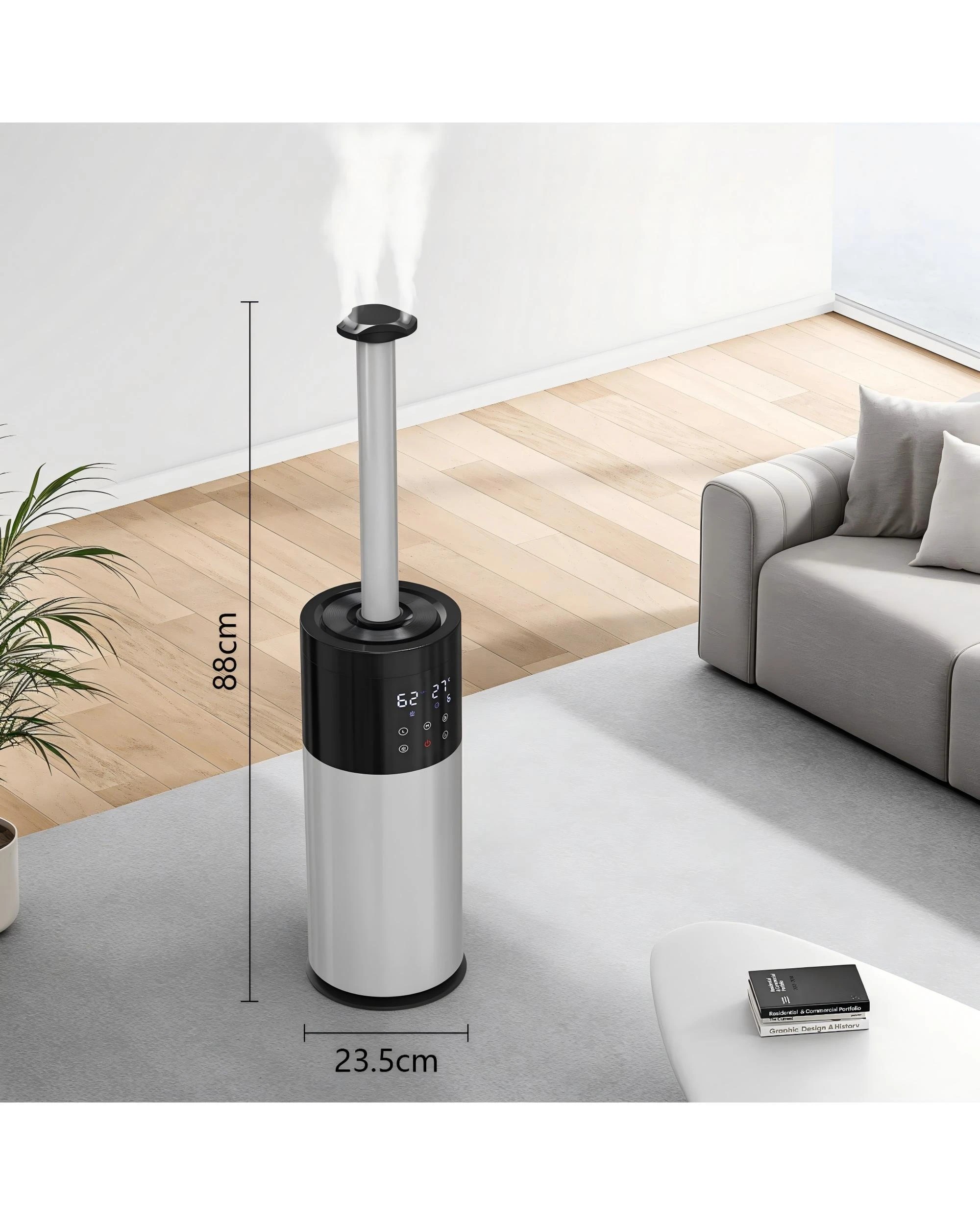 3 Advwin 13l Humidifier For Large Room, Smart Cool And Warm Mist Humidifiers With Top-fill, Night Light, Sleep Mode, 3 of 8