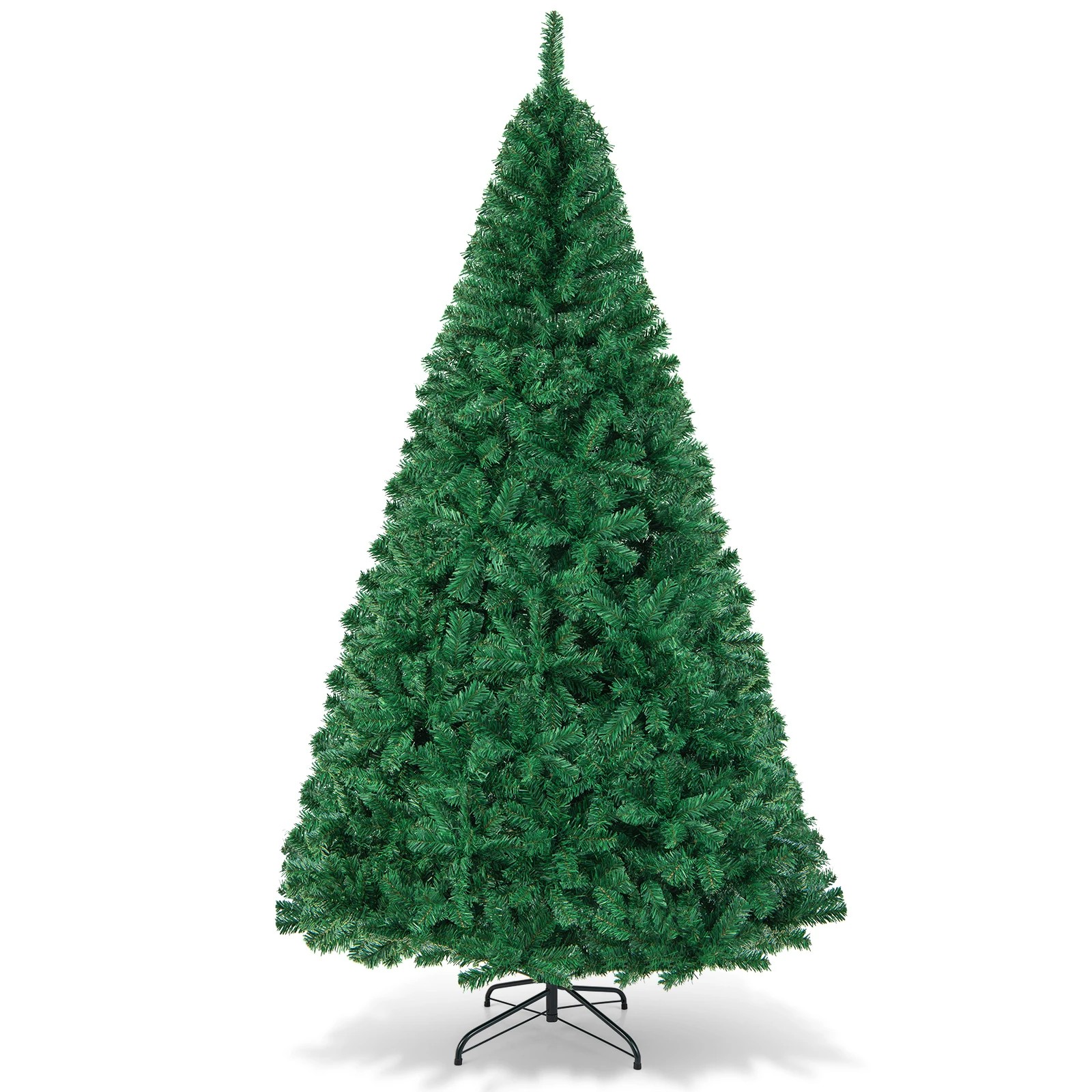 1 Costway 2.4M PVC Christmas Tree Indoor Outdoor Holiday Decoration - Green, 1 of 3