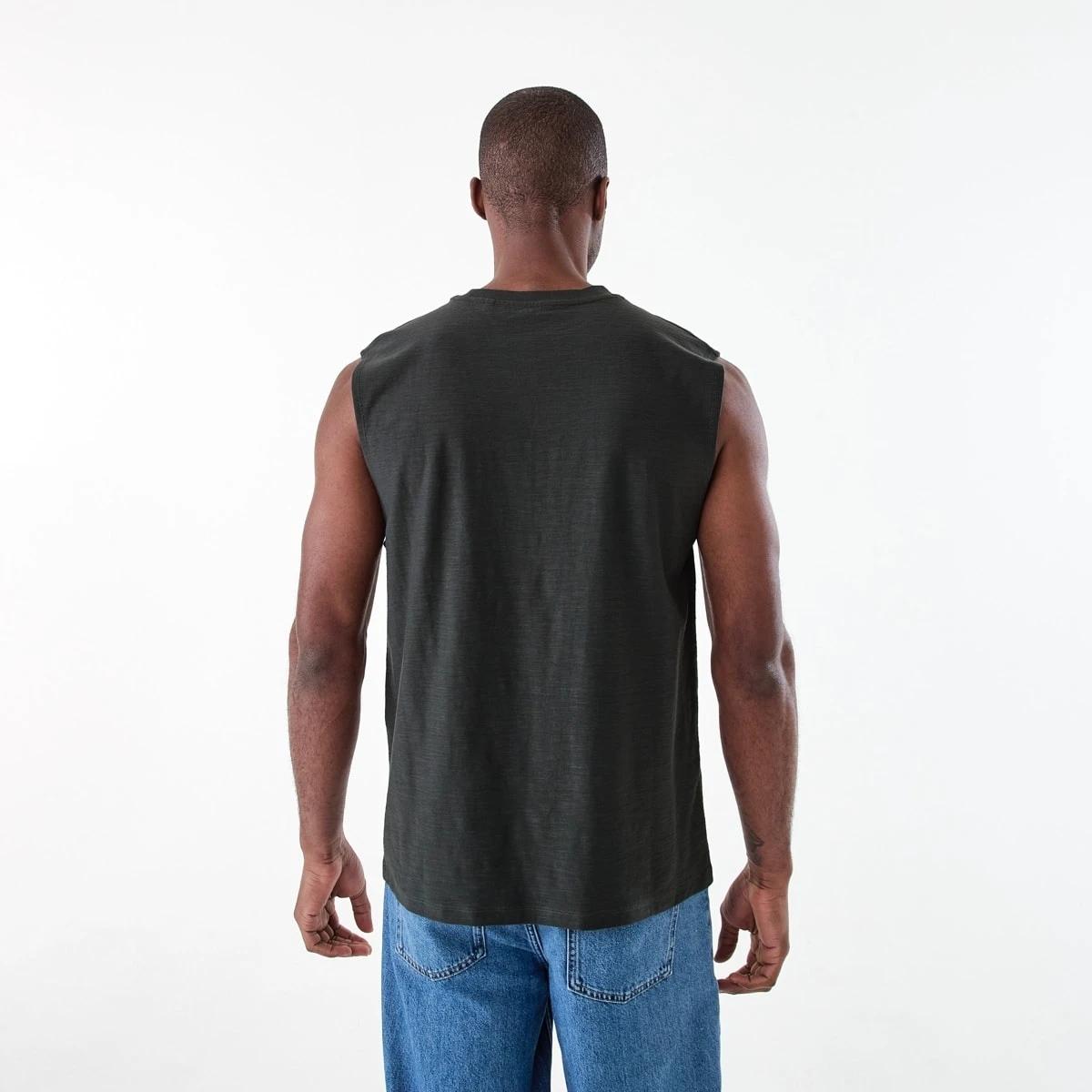 3 Oversized Slub Muscle OYSTER BLACK, 3 of 6
