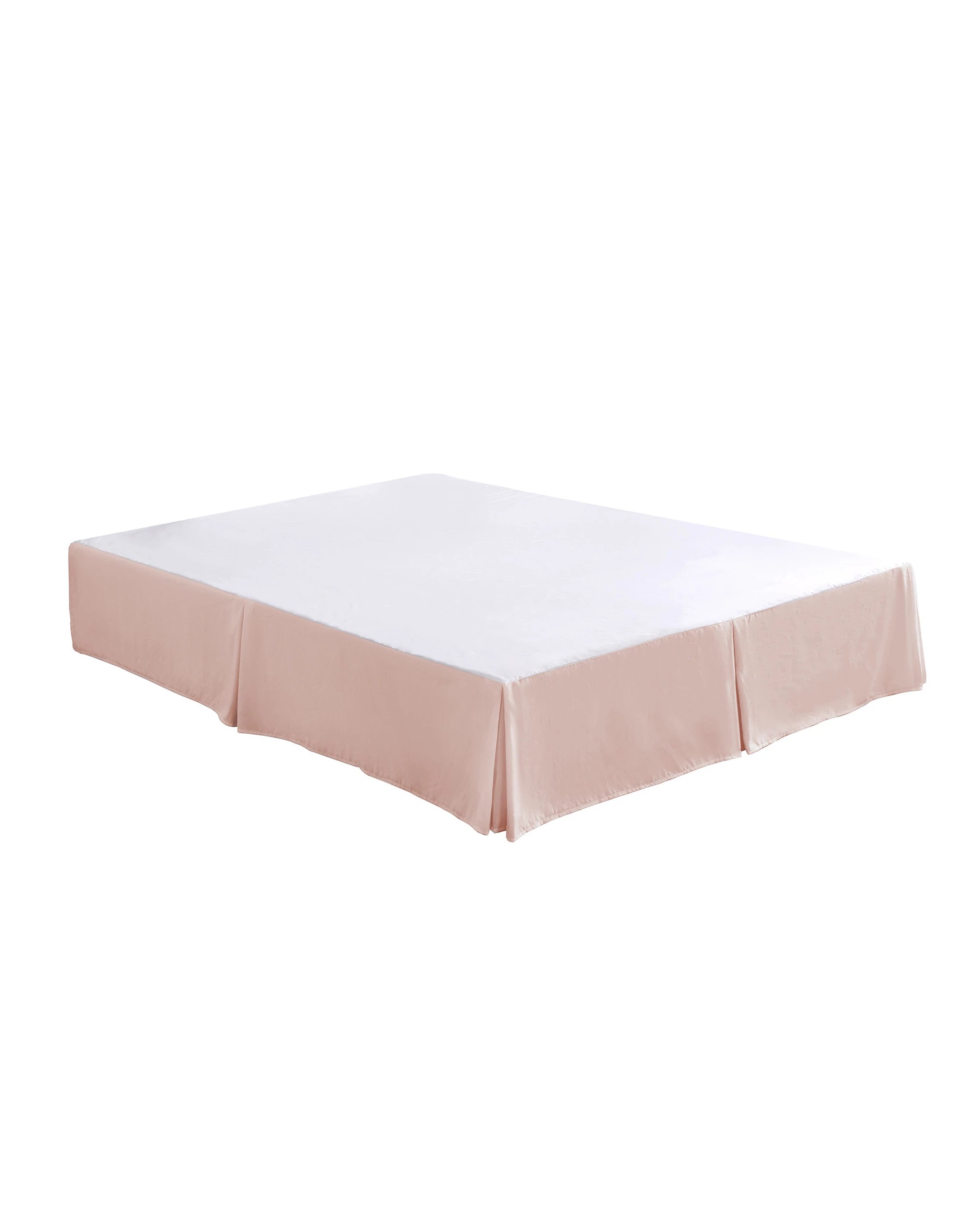 5 Dreamaker Superfine Washed Microfibre Pleated Valance - Super King Bed - Blush Pink, 5 of 7