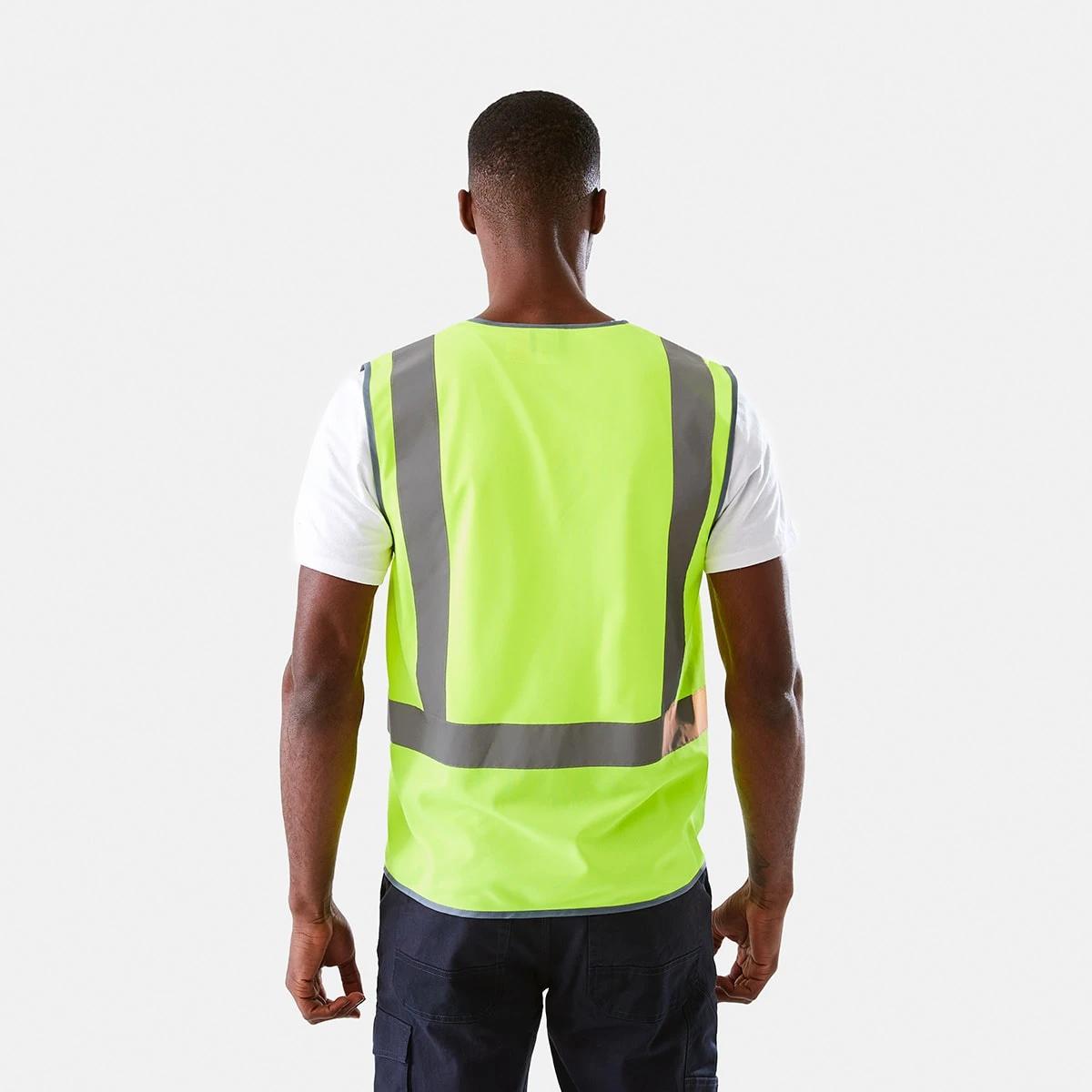 7 Workwear Hi-Visibility Vest FLURO YELLOW, 7 of 10