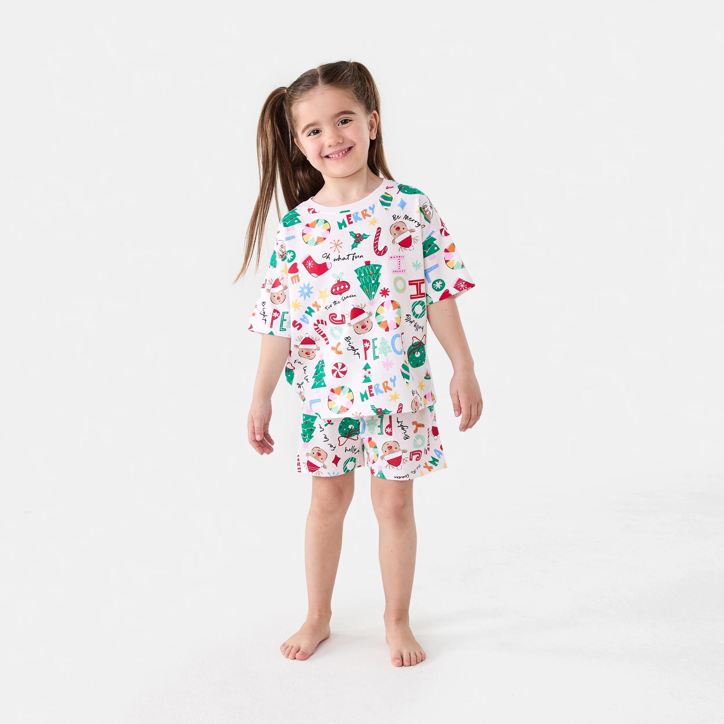 1 Christmas All Over Print Family Matching Pyjama Set Xmas White, 1 of 8