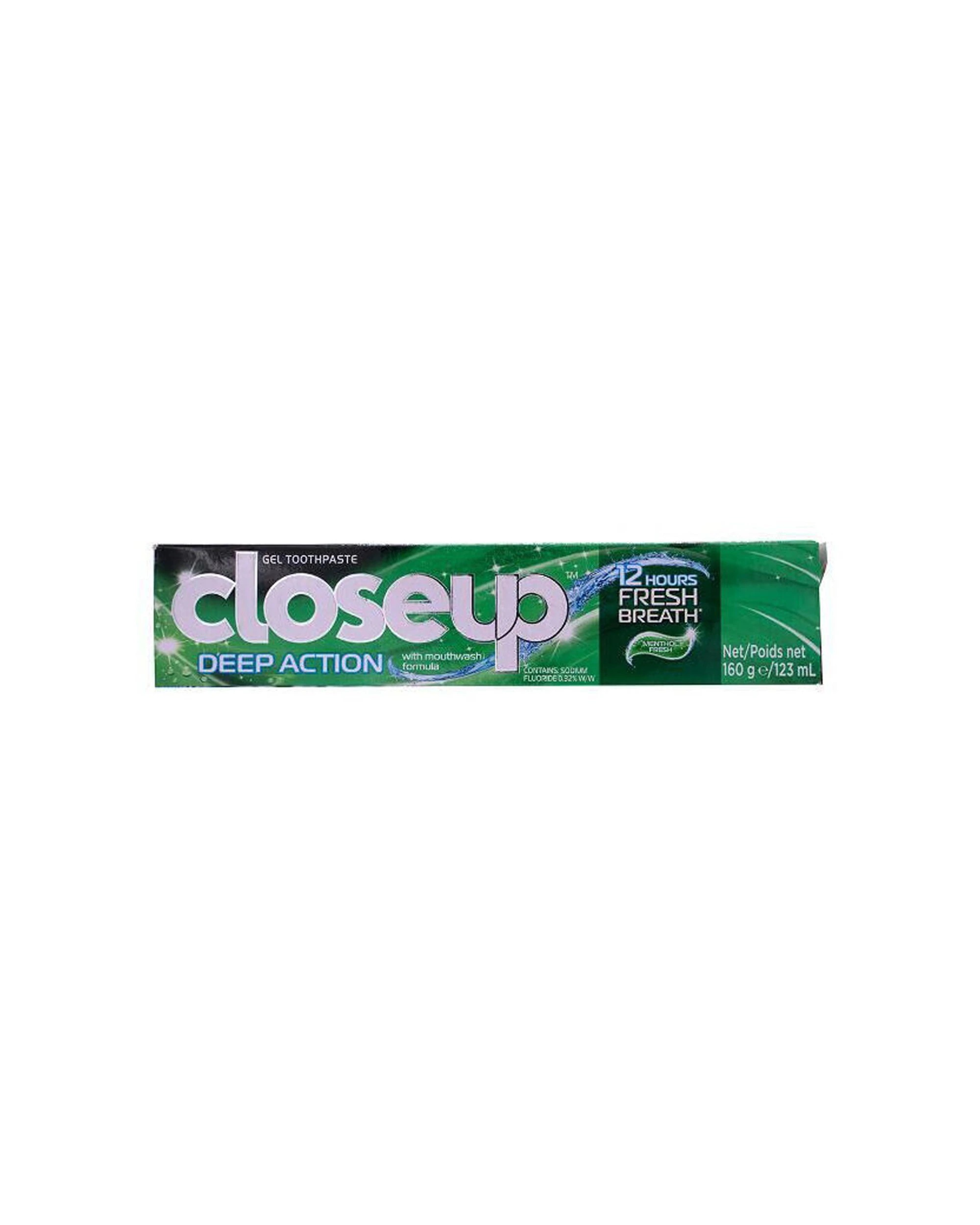 3 Closeup 12PK Gel Toothpaste Deep Action Menthol Fresh Tube 160g - Green, 3 of 3