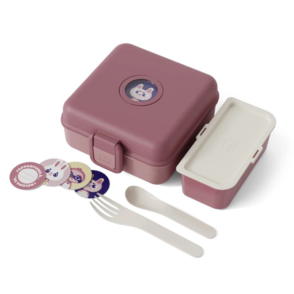 4 Monbento Mb Sandwich Lunch Box Snacky Blush - Pink - Pink, 4 of 4