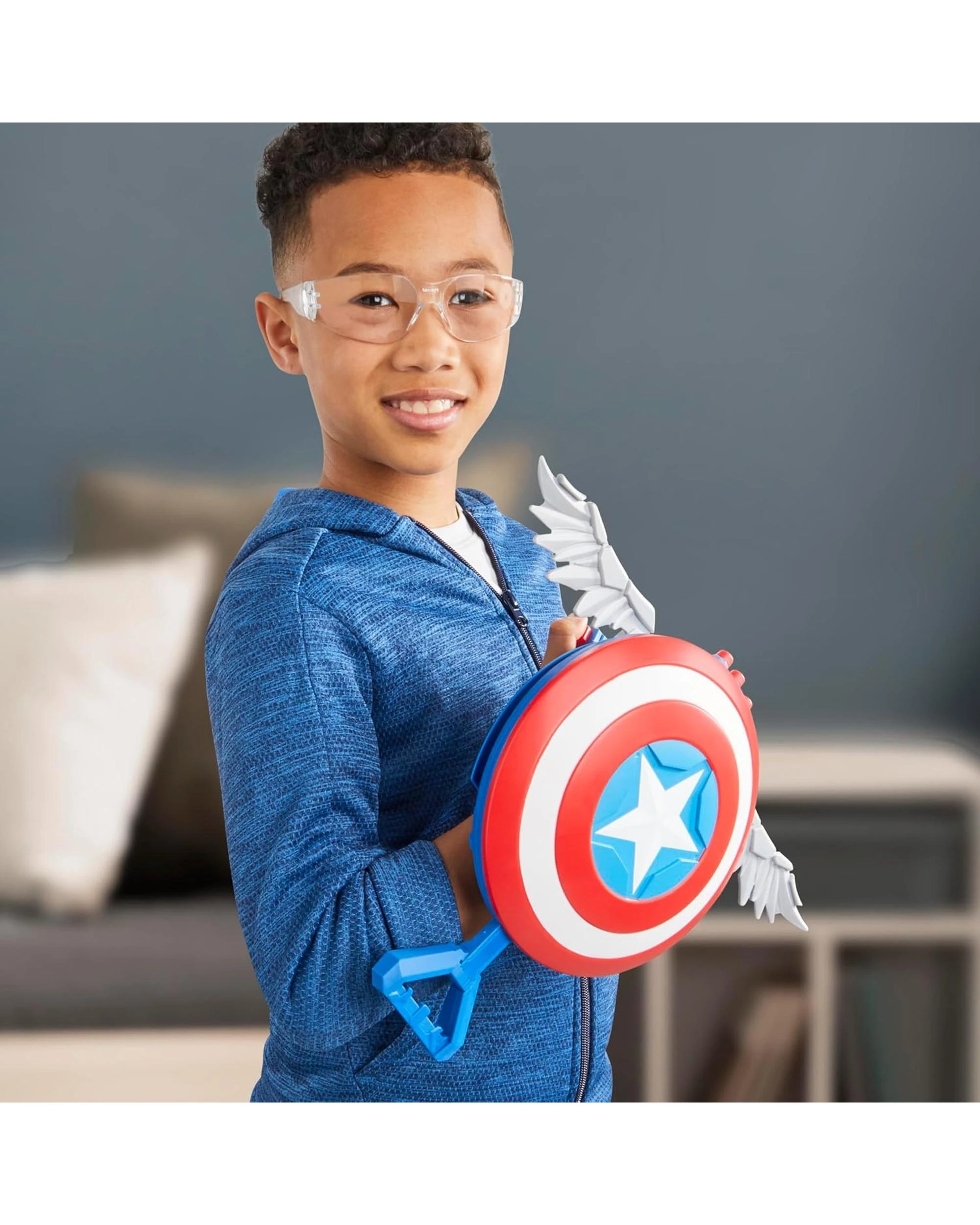 4 NERF Marvel Captain America Brave New World Skyshot Blaster, 4 of 6