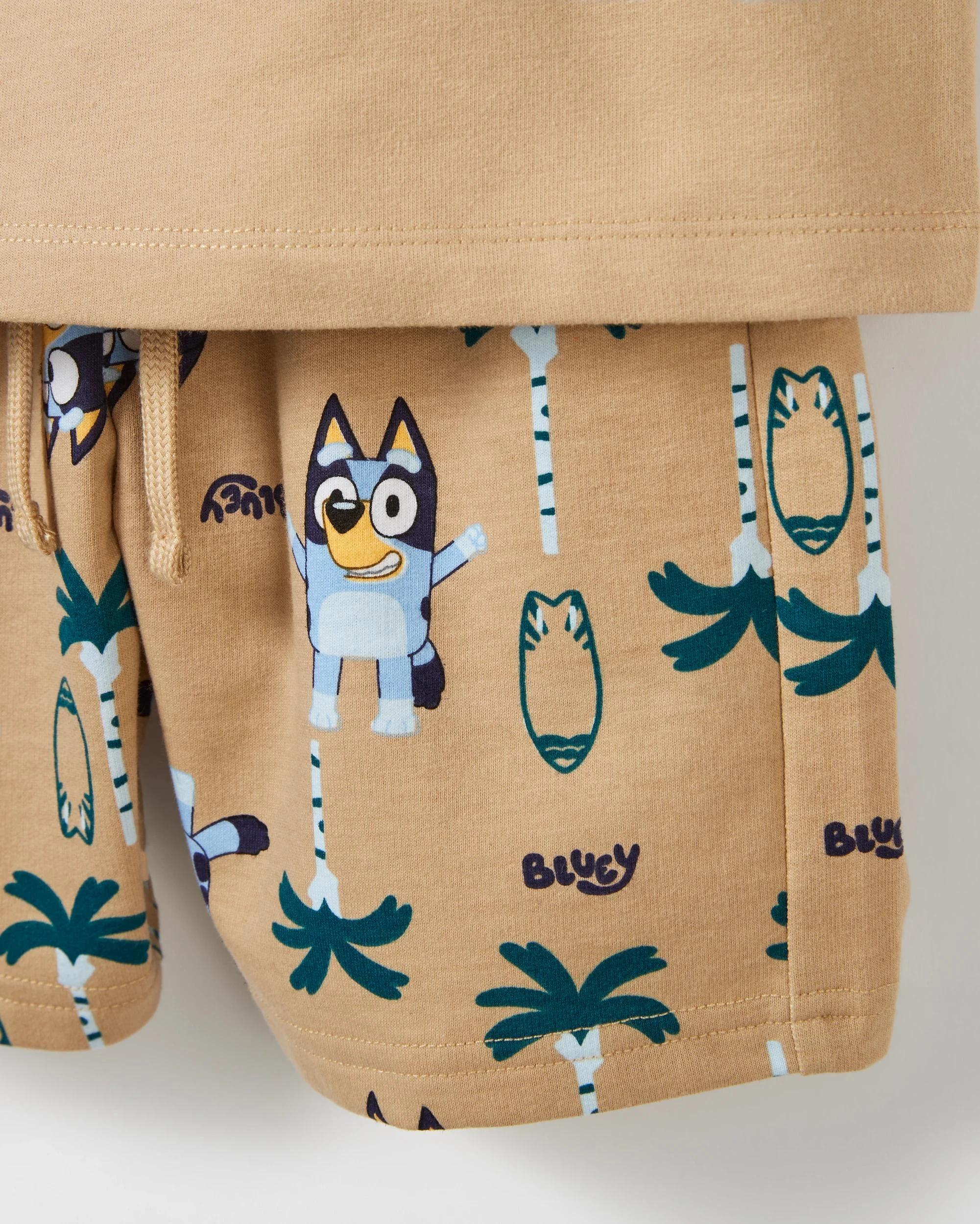 6 Bluey T-Shirt and Short 2 Piece Set BROWN, 6 of 8