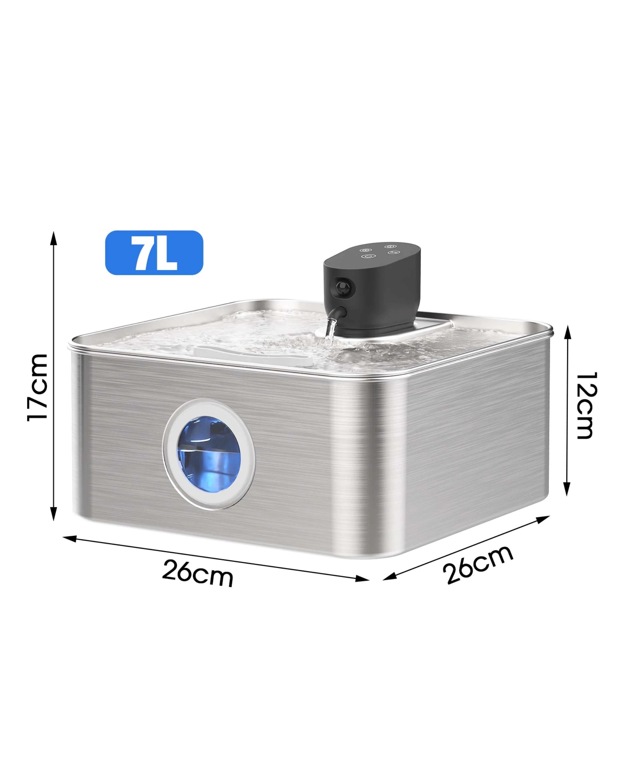 6 Advwin 7L Automatic Pet Water Fountain Stainless Steel, 6 of 6