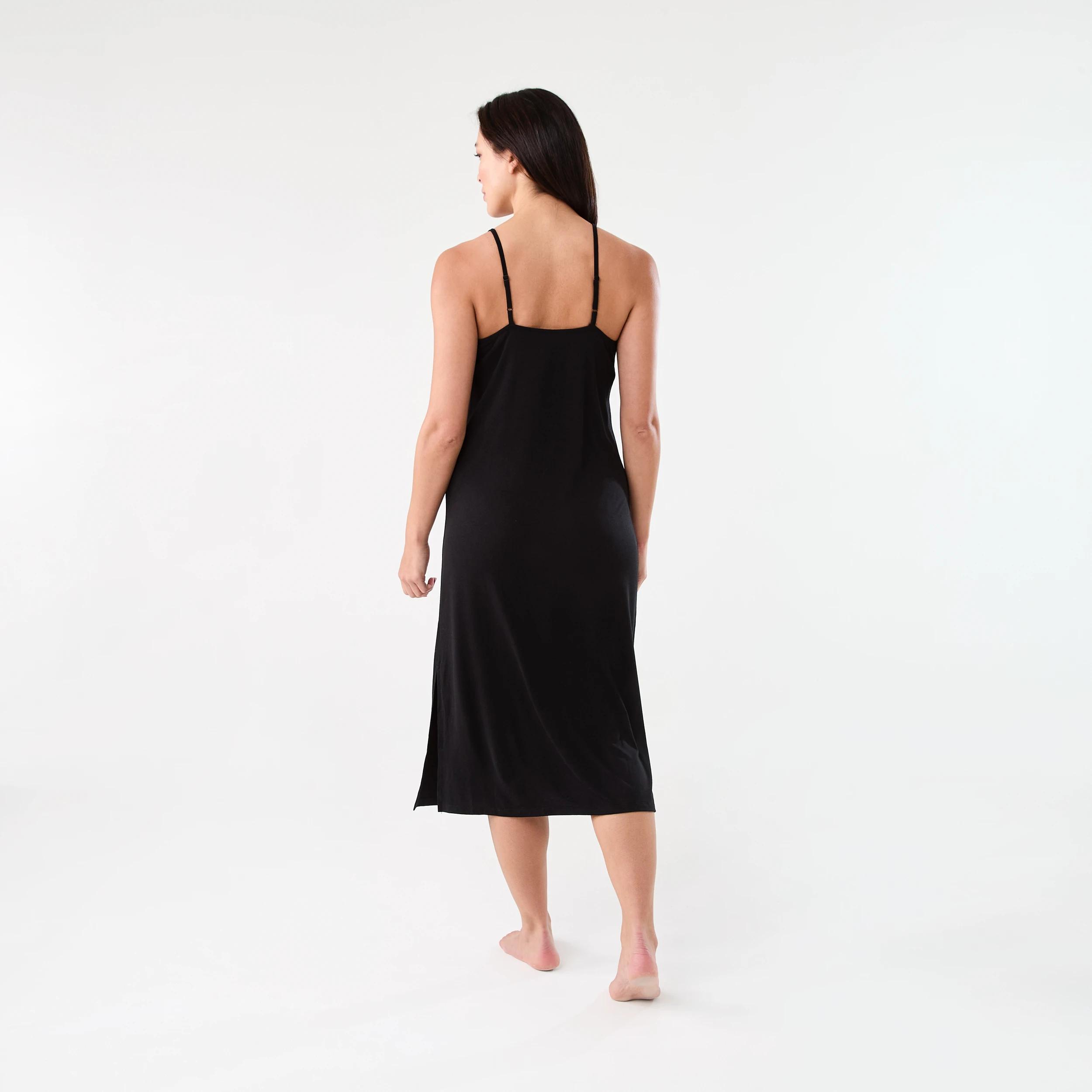 3 Comfort Cami Nightie Black, 3 of 6