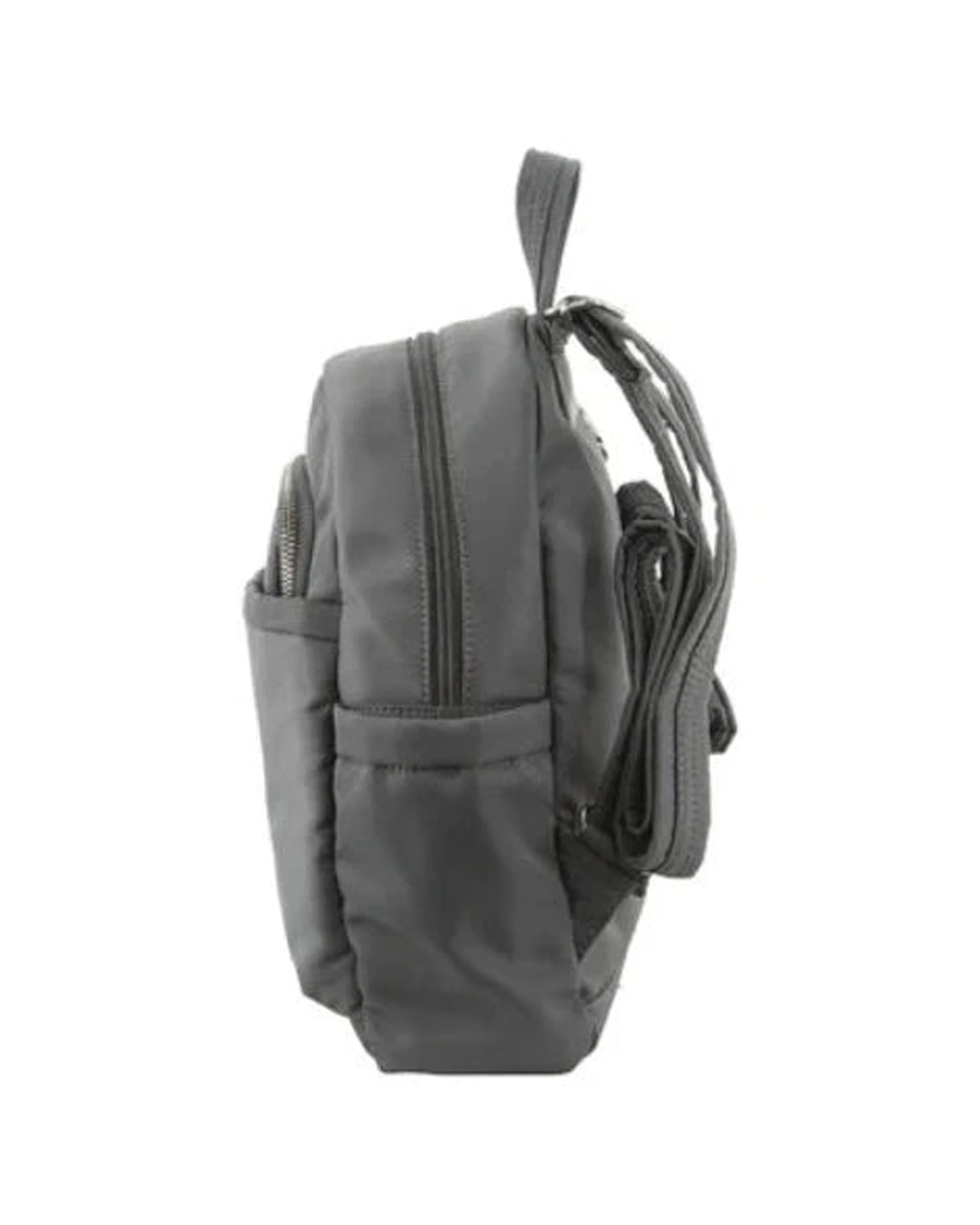 2 Pierre Cardin Nylon Anti-Theft High Quality Functional Backpack - Grey, 2 of 3
