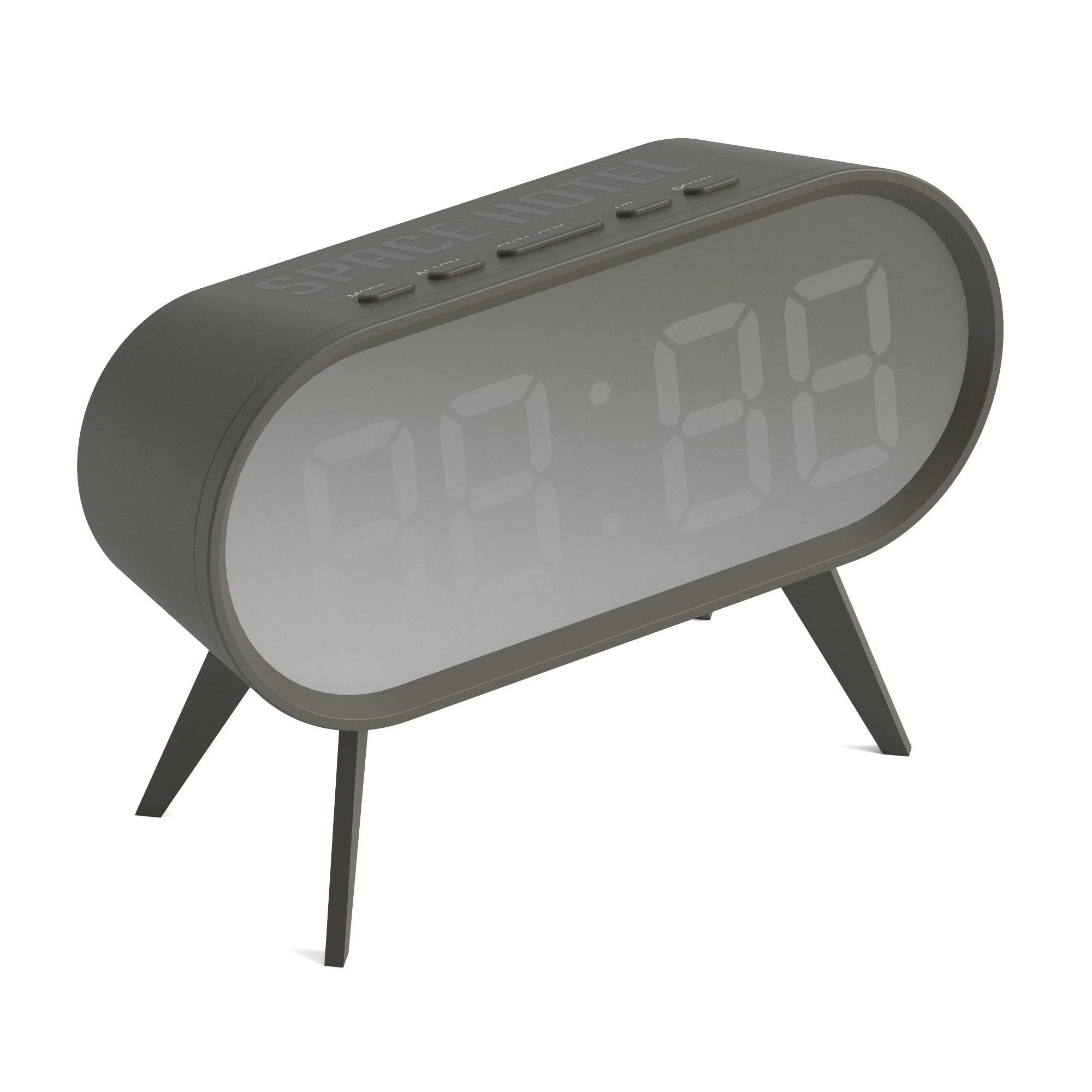 5 Newgate Space Hotel Cyborg Led Alarm Clock Grey - Grey, 5 of 9