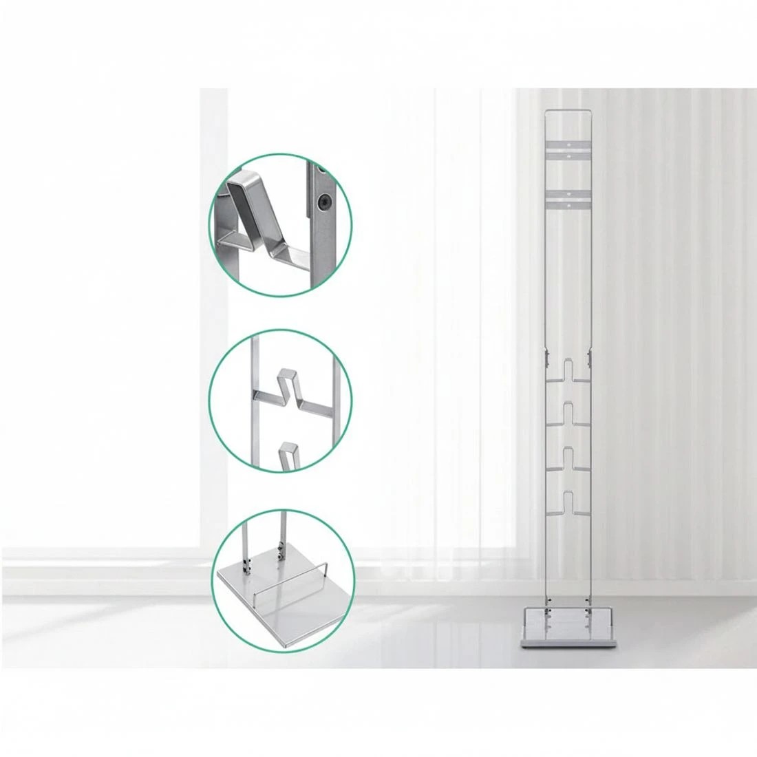 4 Artiss Freestanding Dyson Vacuum Cleaner Stand for V6 7 8 10 11 - Grey, 4 of 6