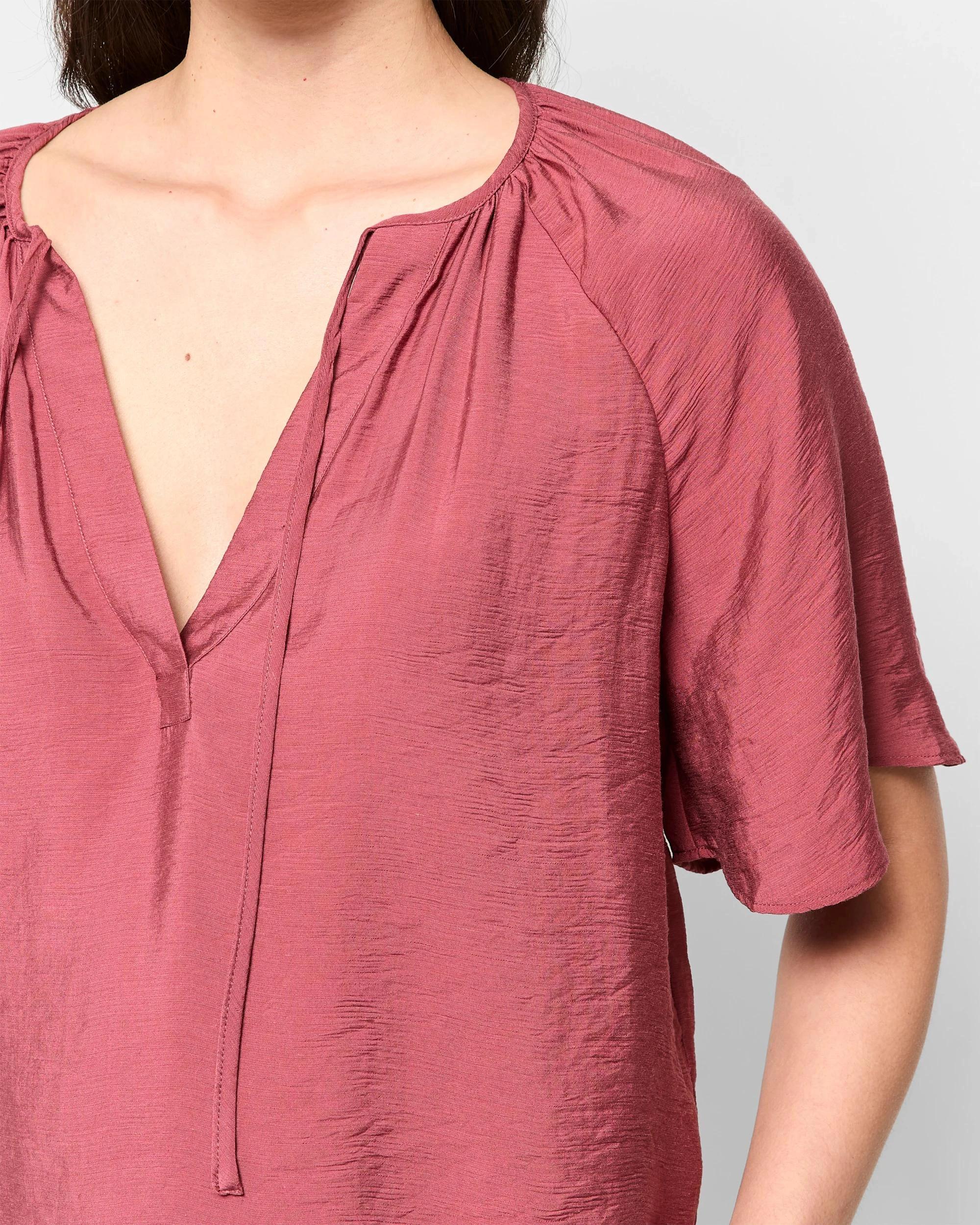 5 Flutter Sleeve Blouse - Preview TERRACOTTA, 5 of 5