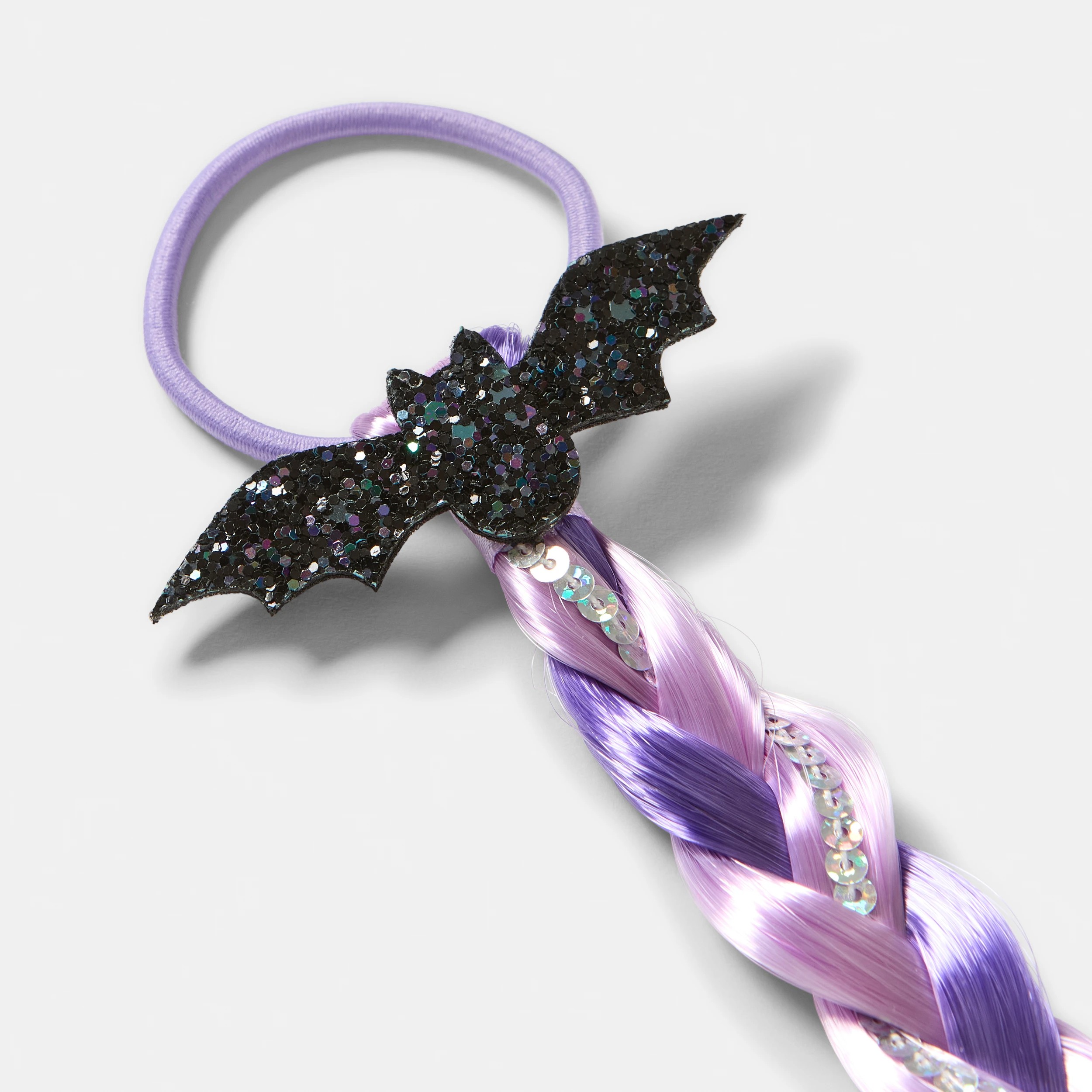 3 Halloween Hair Extension Tie - Purple, 3 of 4