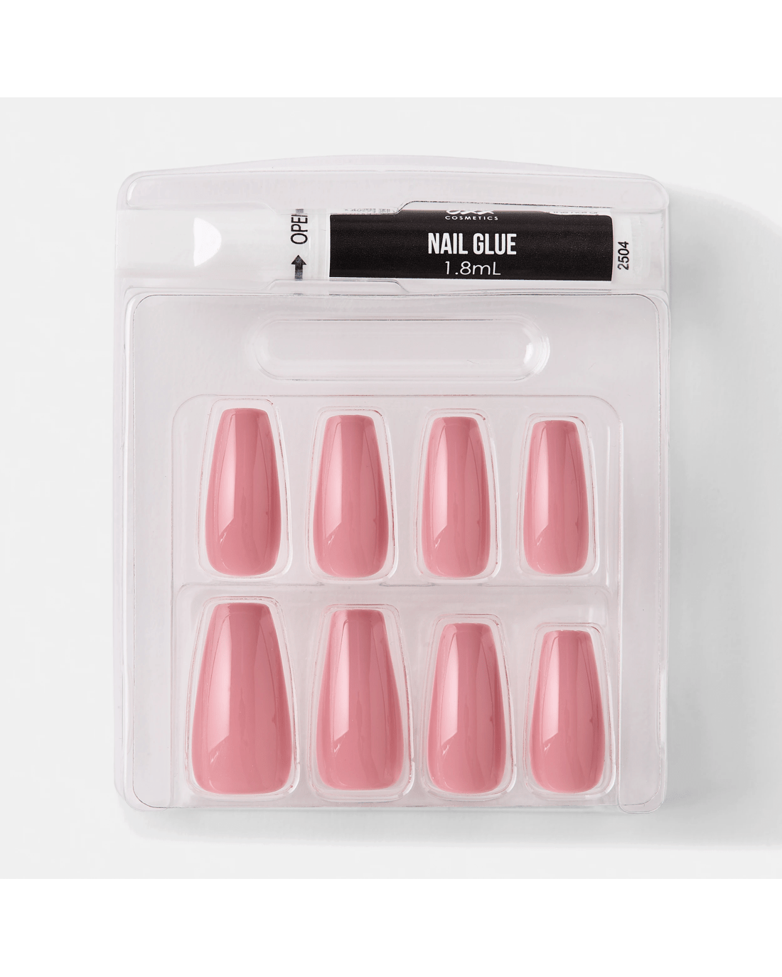 3 OXX Cosmetics 24 Pack Artificial Nails with Adhesive - Squareletto Shape, Nude, 3 of 5