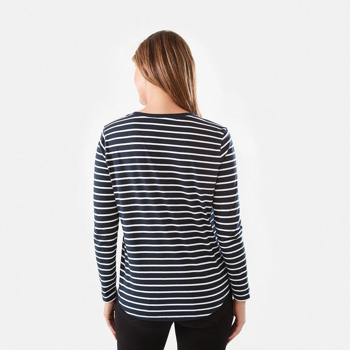 3 Long Sleeve Cotton T-shirt Wide St Nv, 3 of 6
