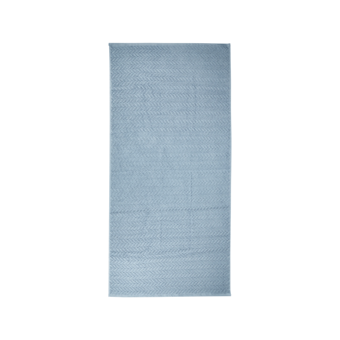 3 Chevron Cotton Bath Towel - Blue, 3 of 5