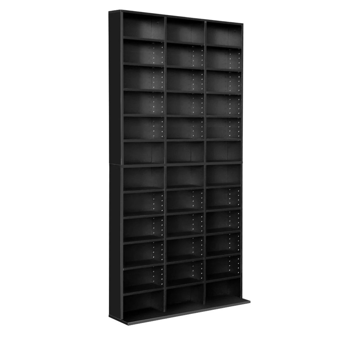 1 Artiss BERT CD DVD Storage Shelf Organizer Adjustable 1116 Disc Capacity Modern Stable Media Display Rack Unit - brown, 1 of 10