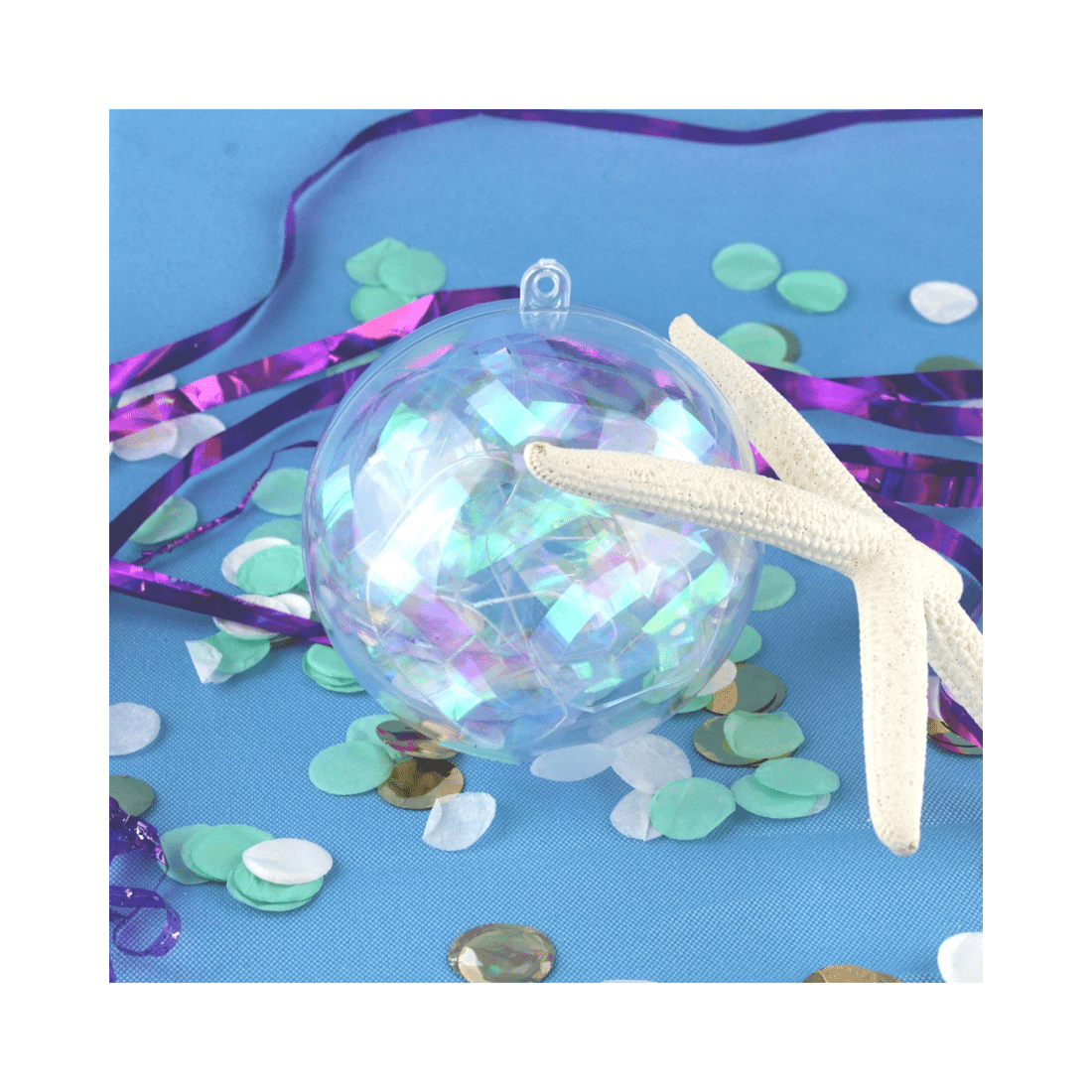 2 Party Maker Clear Plastic Fillable Bauble 8cm, 2 of 5