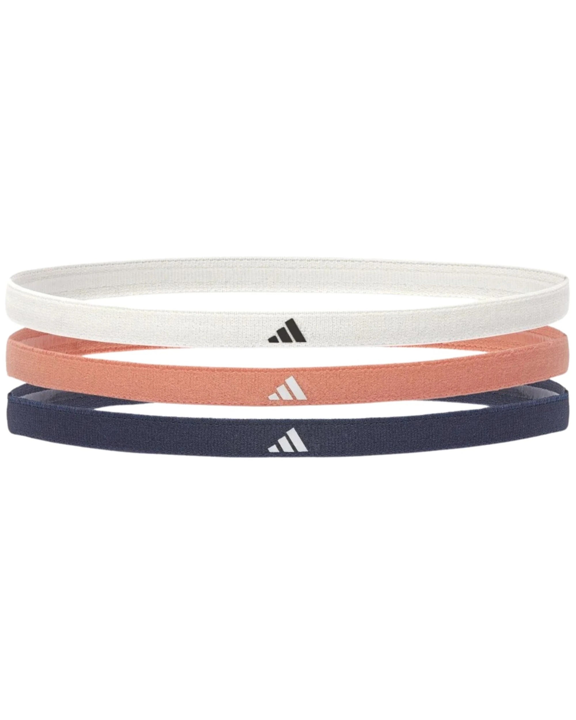 2 Adidas 3pcs Sports Headband Hair Bands Gym Training Fitness Yoga in Grey/Coral/Navy, 2 of 5