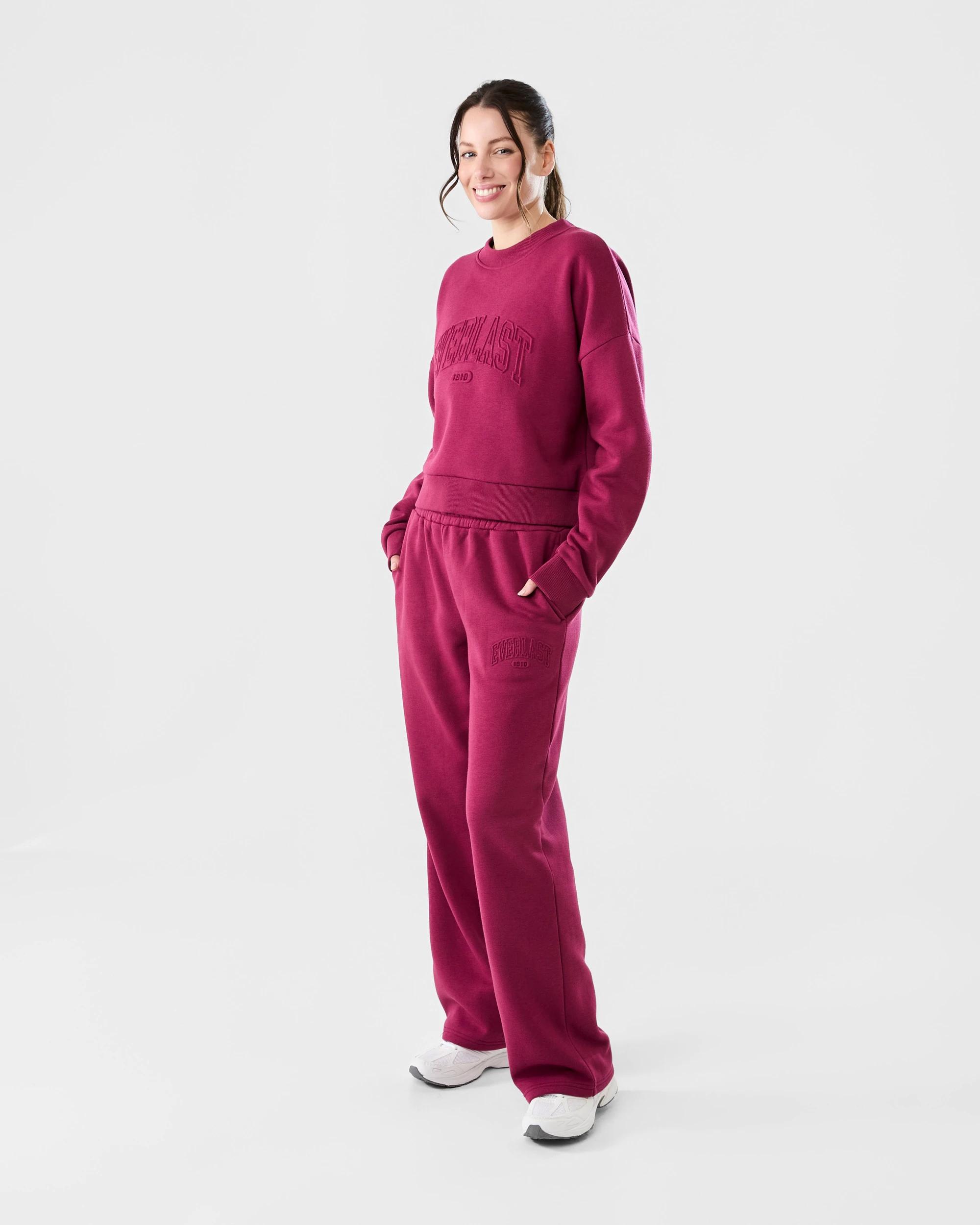 5 Everlast Womens Straight Leg Trackpants Raspberry, 5 of 5