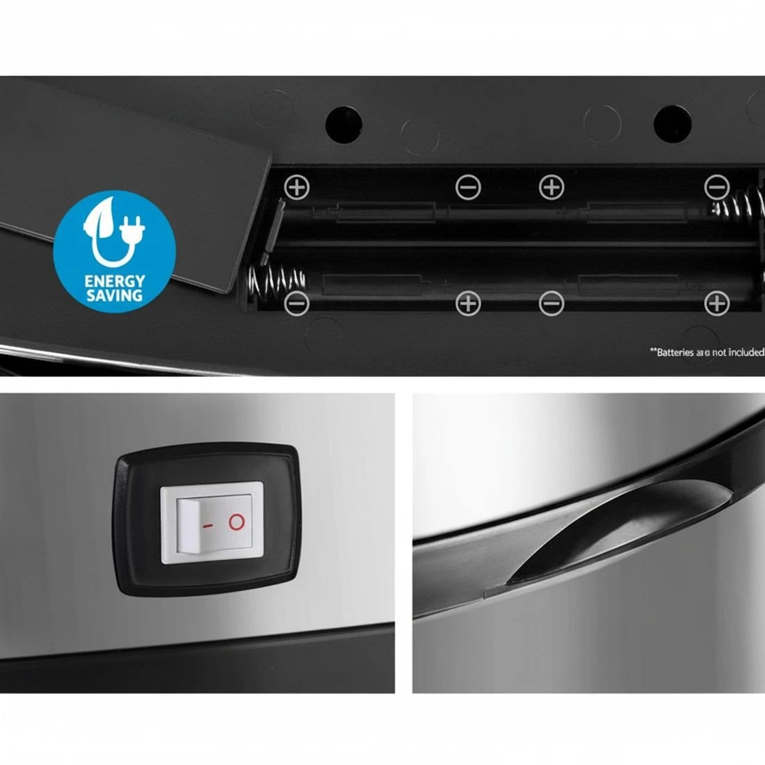 7 Devanti 68L Motion Sensor Bin Rubbish Automatic - Silver, 7 of 7