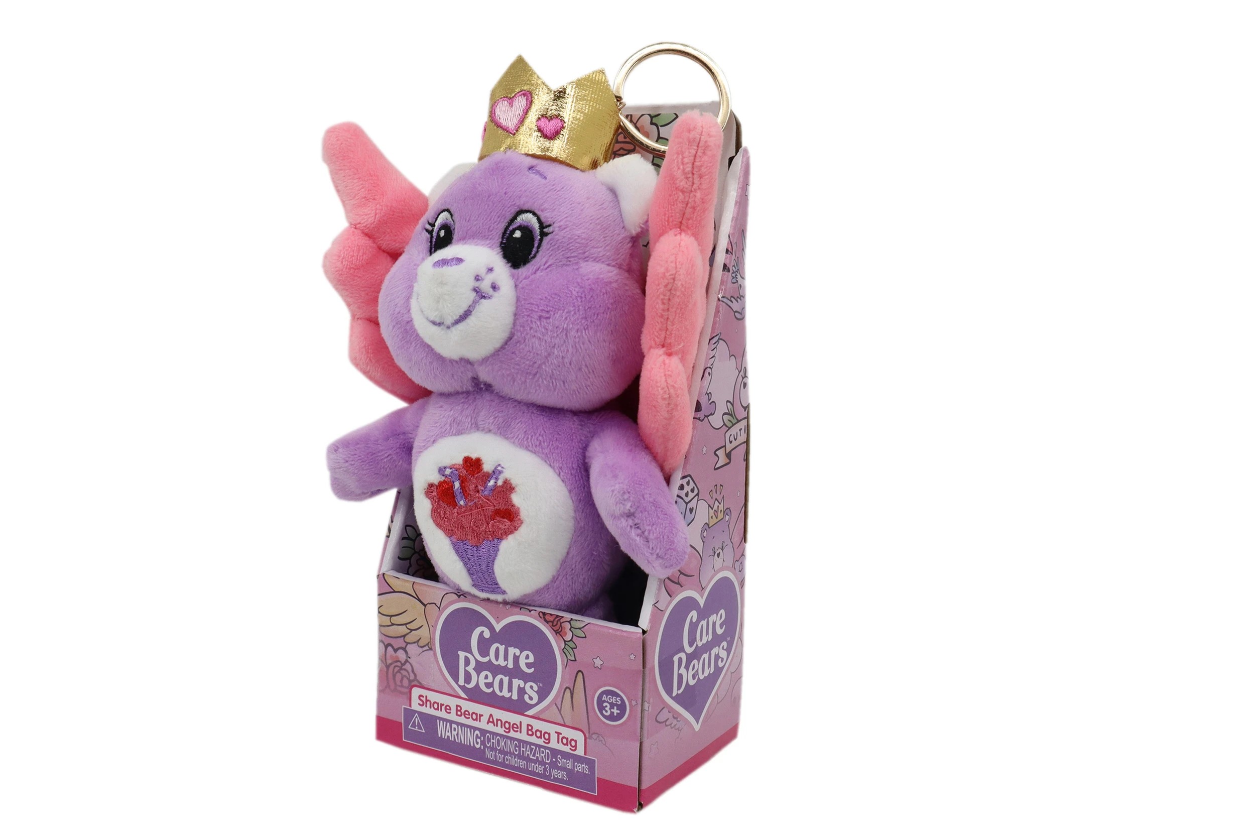 7 Care Bears Angel Plush Bag Tags - Assorted - Multi, 7 of 8