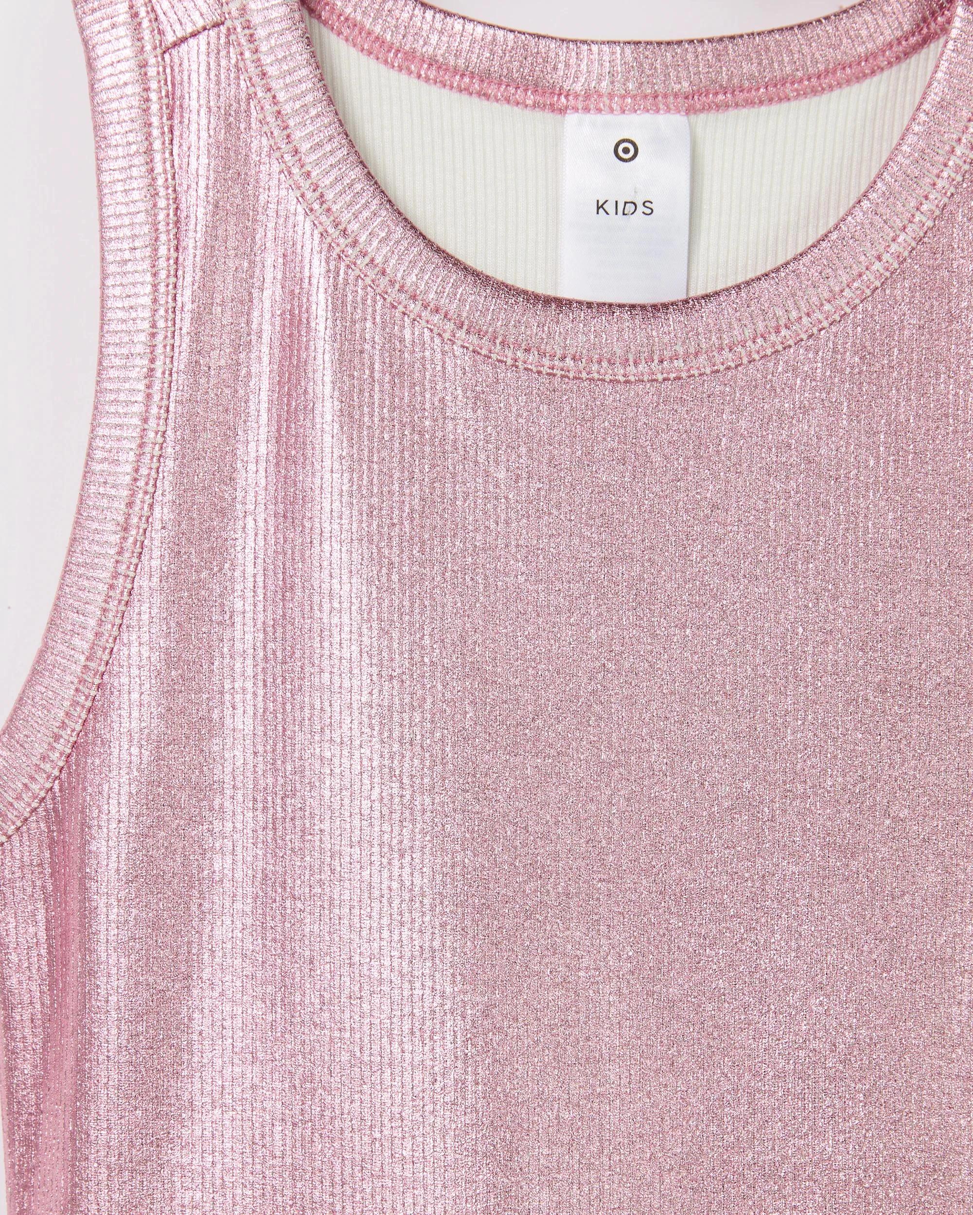 6 Target Metallic Rib Tank CRADLE PINK METALLIC, 6 of 6