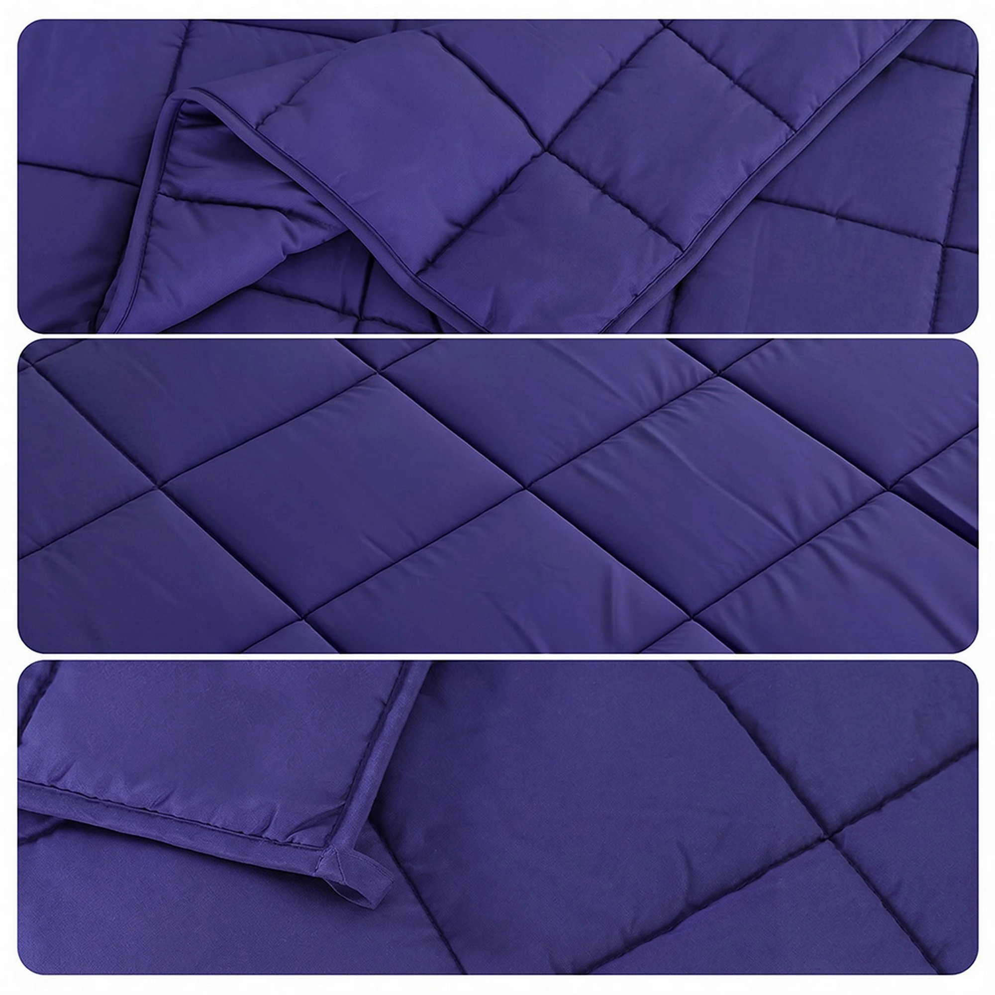 10 Giselle Bedding 6.8kg Adults Size Anti Anxiety Weighted Blanket Gravity Blankets Royal - Blue, 10 of 10