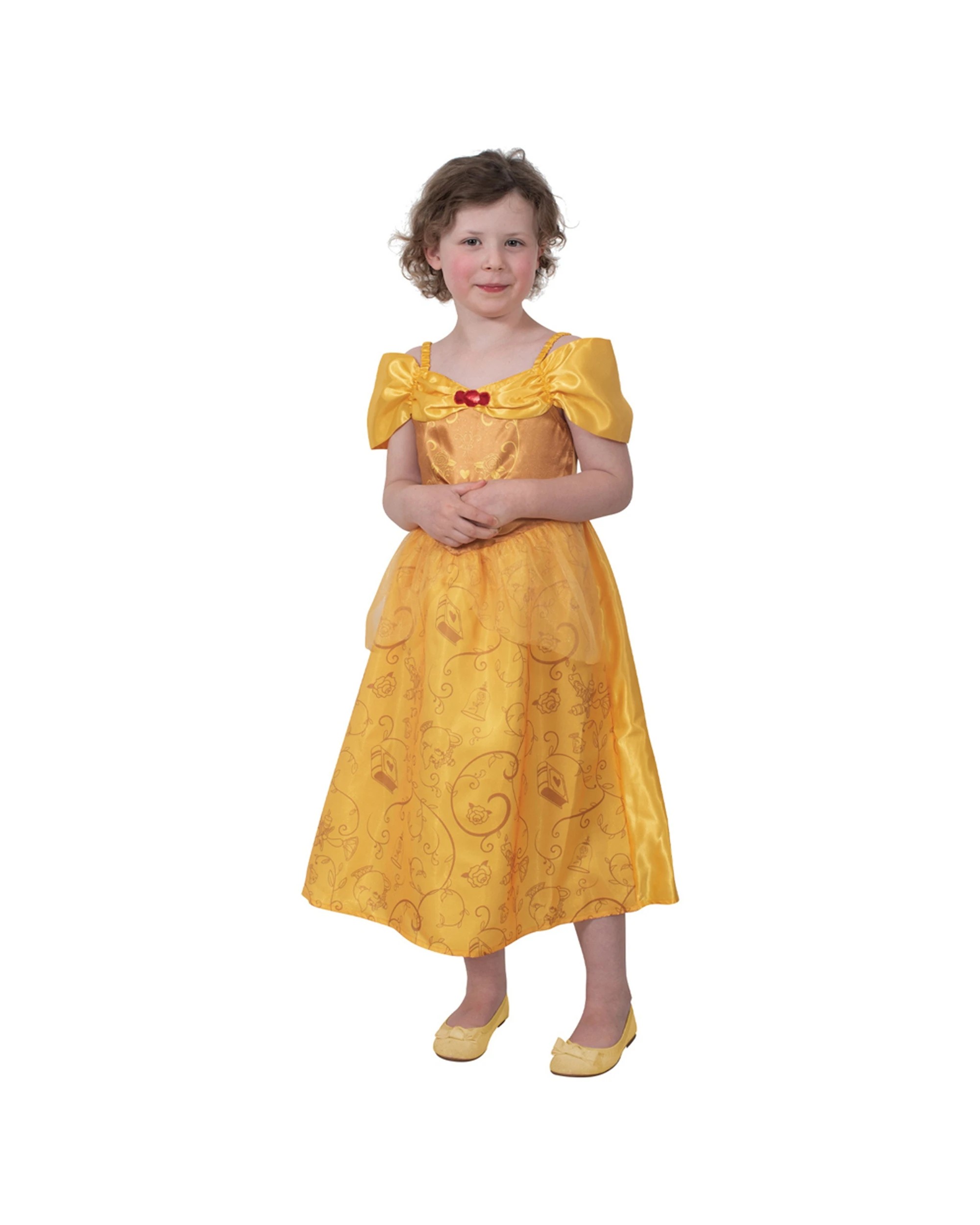1 Disney Belle Filagree Costume Party Dress Up Kids - Yellow, 1 of 2