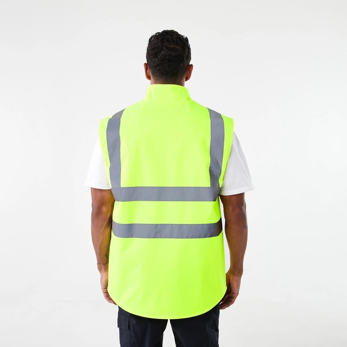 4 Hi-Visibility Reflective Heavy Duty Vest Yellow, 4 of 6