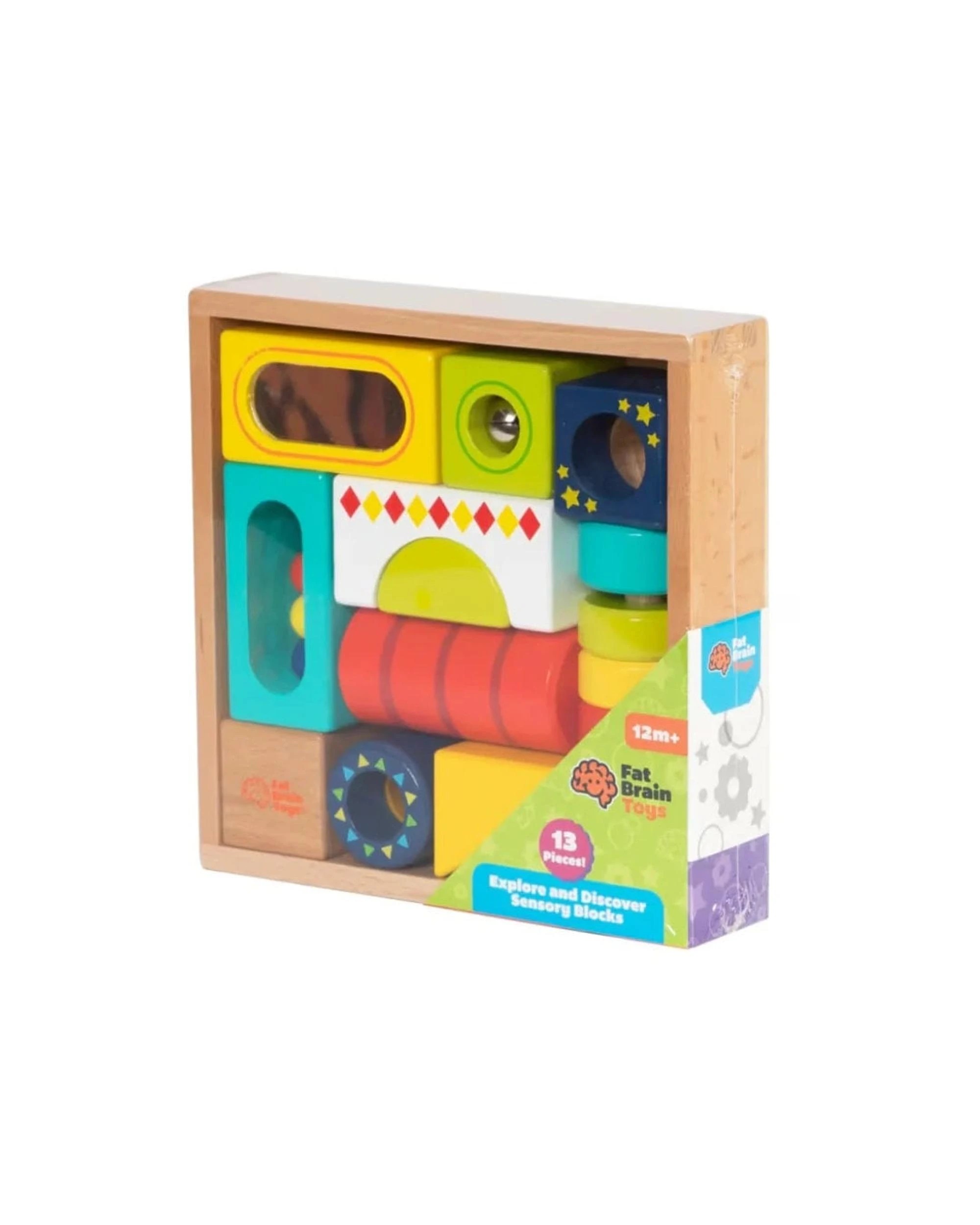 2 Fat Brain Toy Co Explore and Discover Sensory Blocks, 2 of 7
