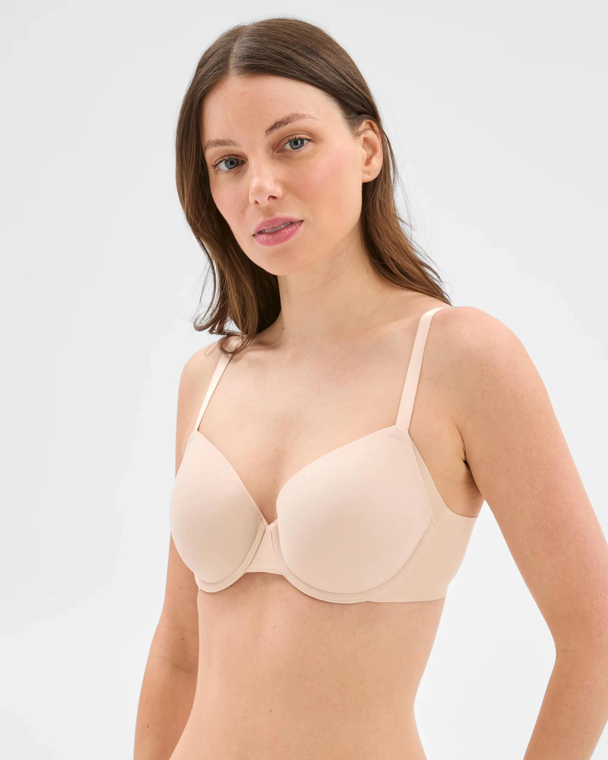 2 Target Smooth Moves Back Smoothing Underwire T-Shirt Bra BARE BEAUTY, 2 of 3