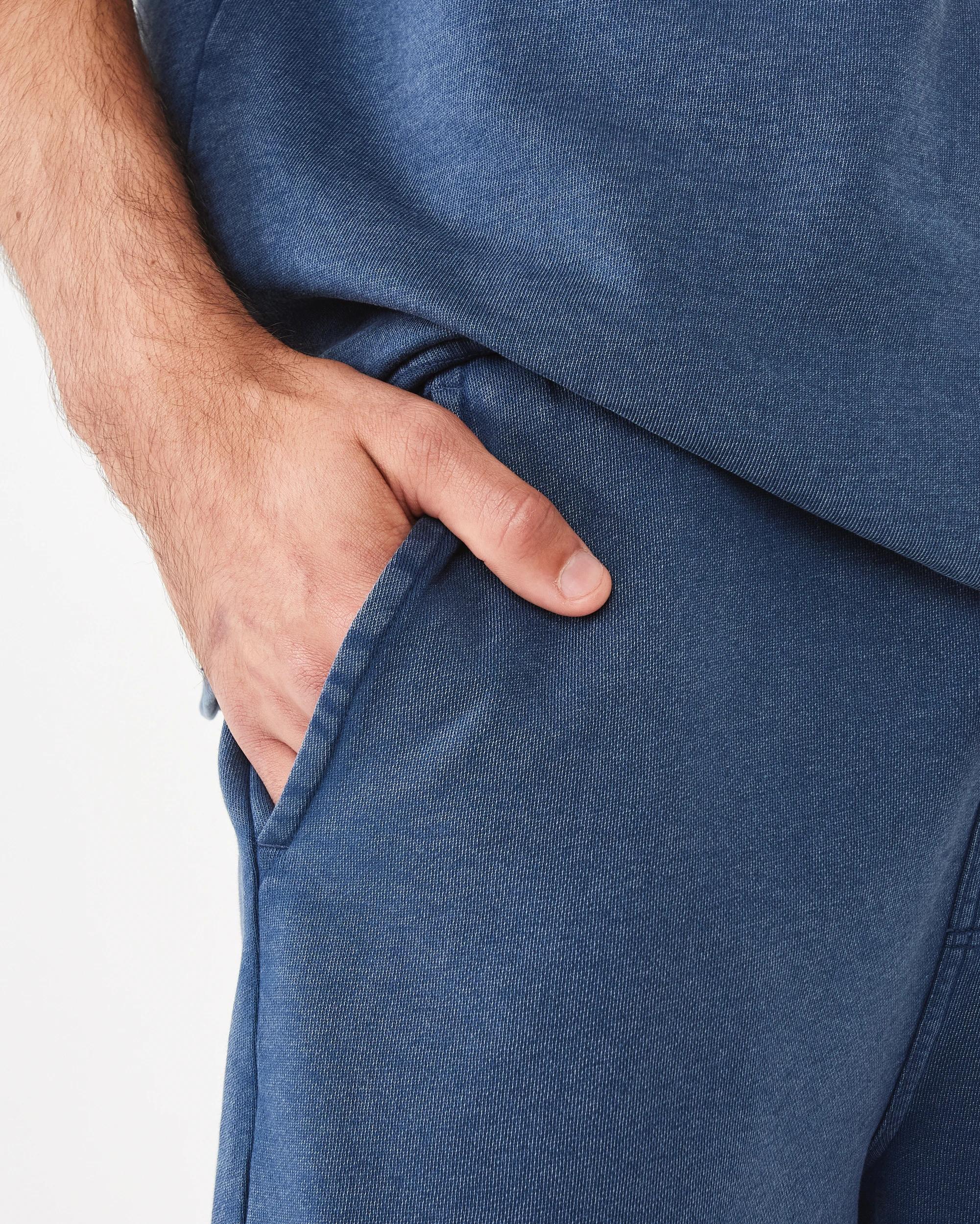 7 Elastic Waistband Washed Terry Shorts Nvy Spell, 7 of 9