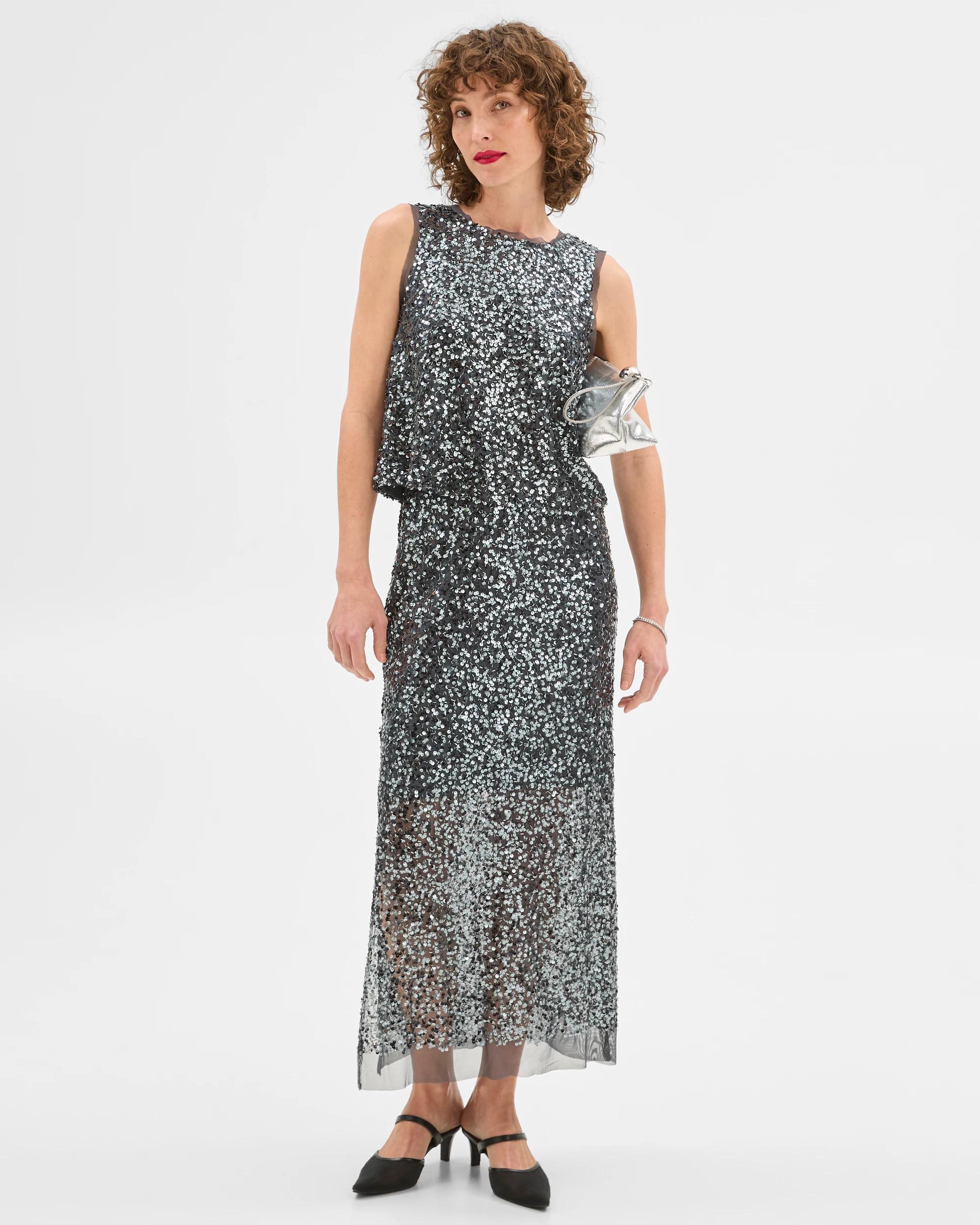 2 Sequin Cami - Preview GUNMETAL, 2 of 10