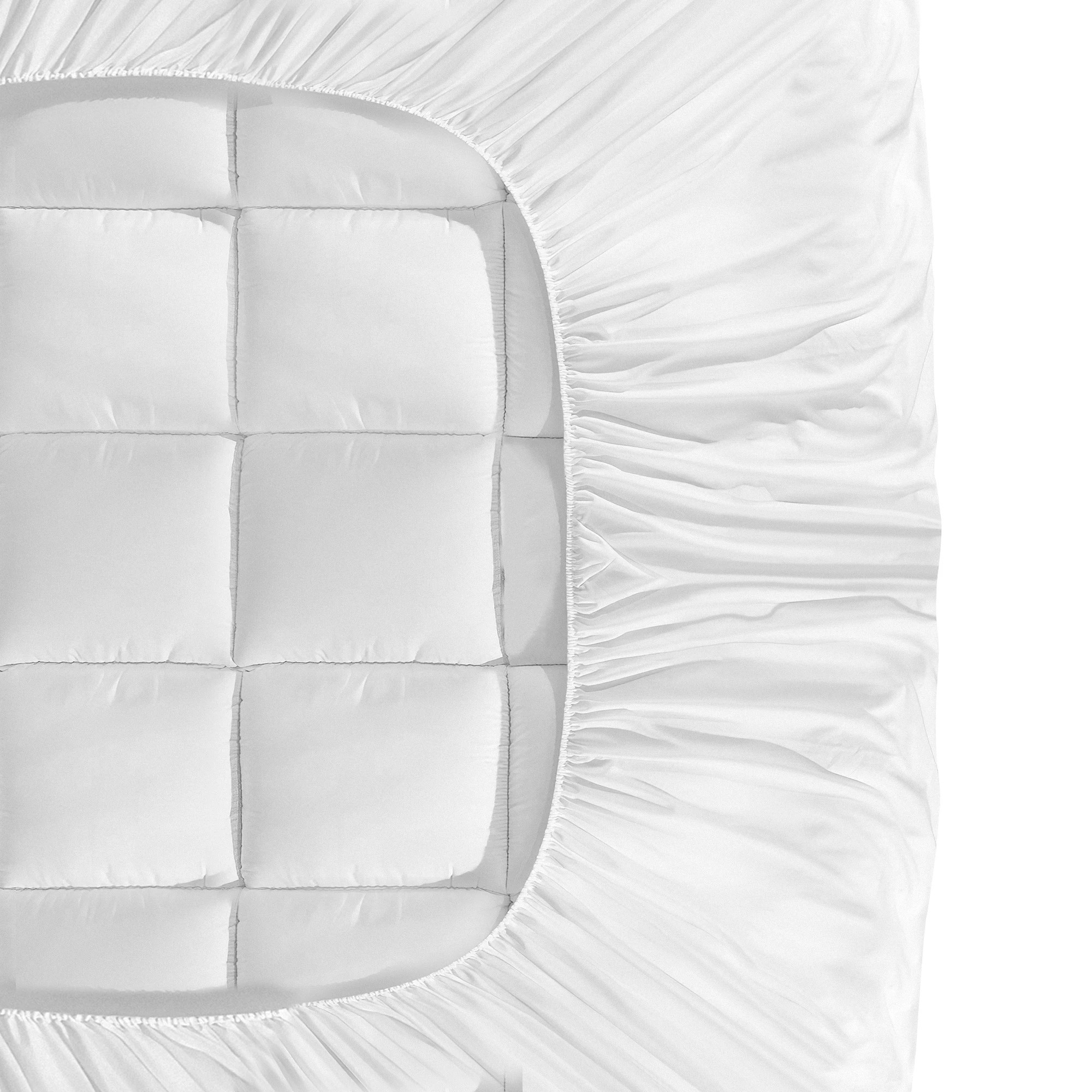 6 Bedra Bedding Mattress Topper Pillowtop 3D BUBBLE Airflow Protector  King- White, 6 of 7